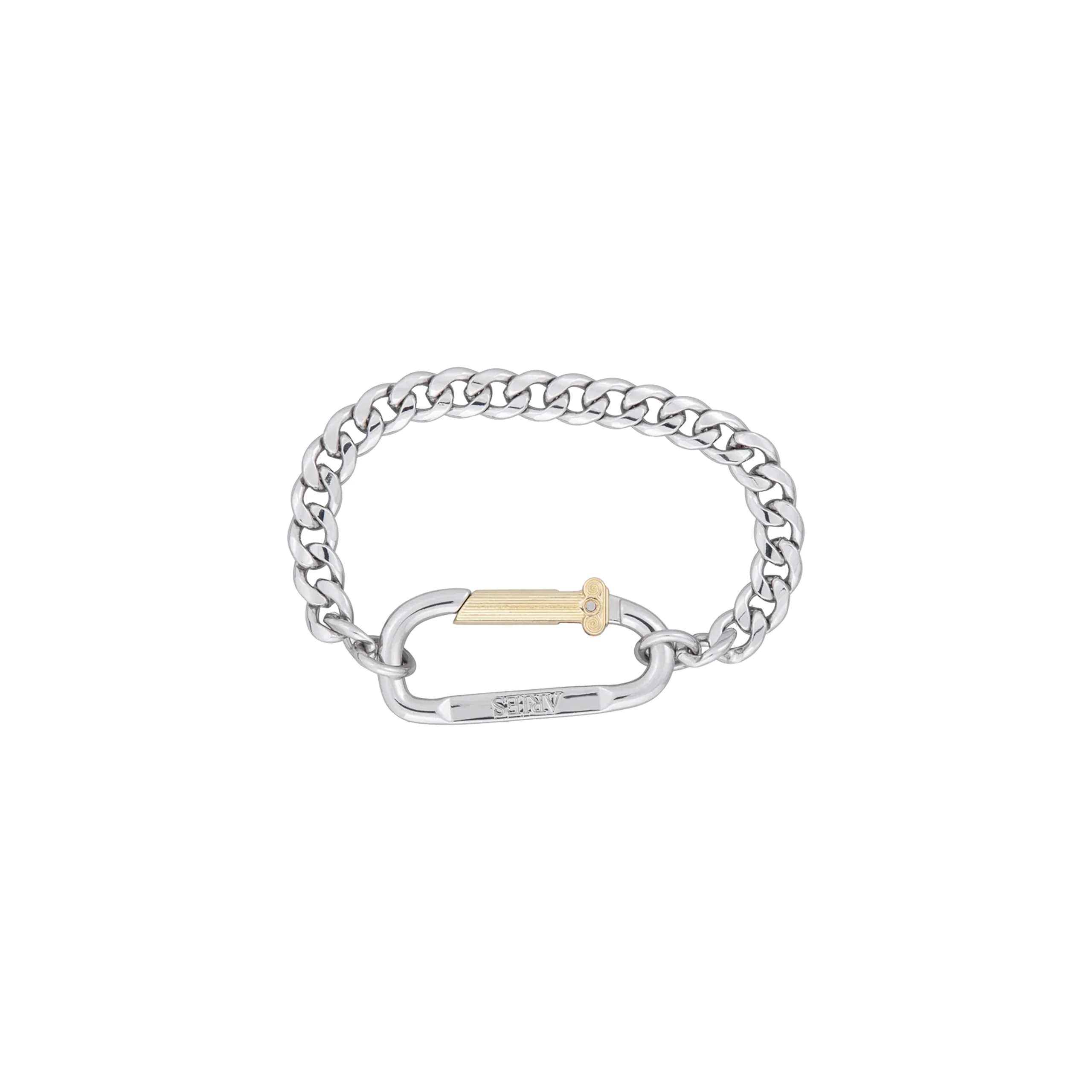 Mini Carabiner Chain Bracelet | Silver - Image 2