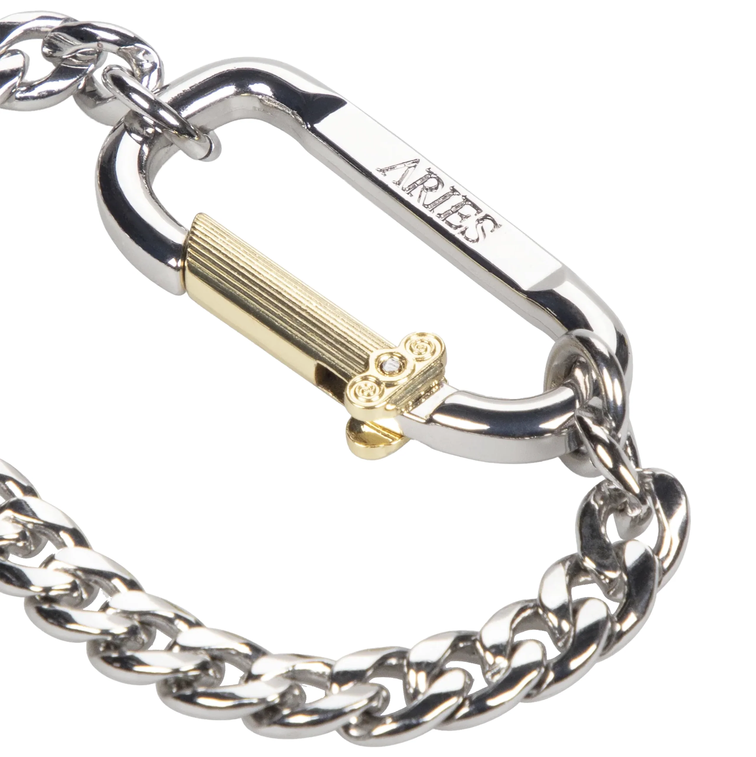 Mini Carabiner Chain Bracelet | Silver - Image 3