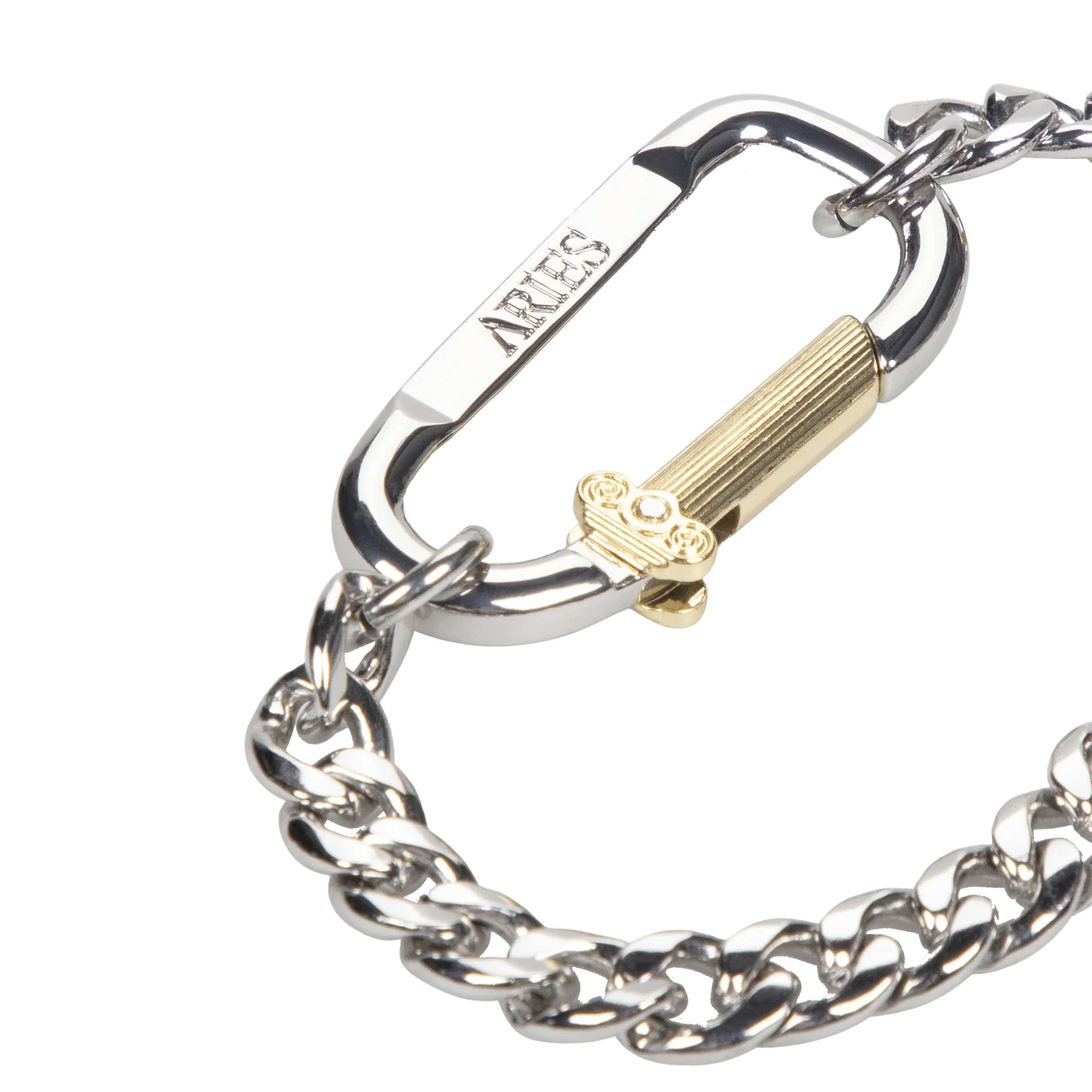 Mini Carabiner Chain Bracelet | Silver - Image 4