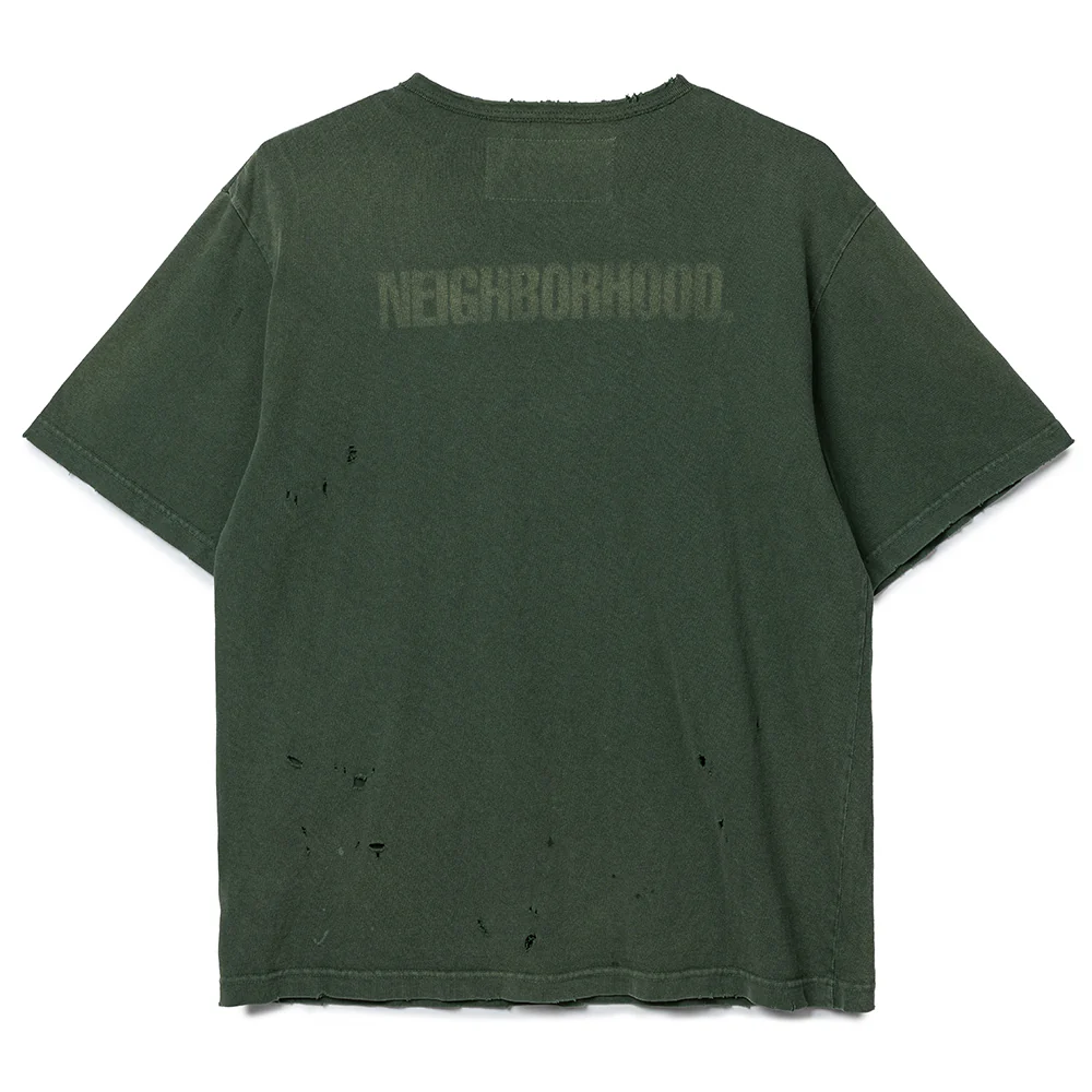 NH x Chito . Savage Crewneck Tee | Olive Drab - Image 2