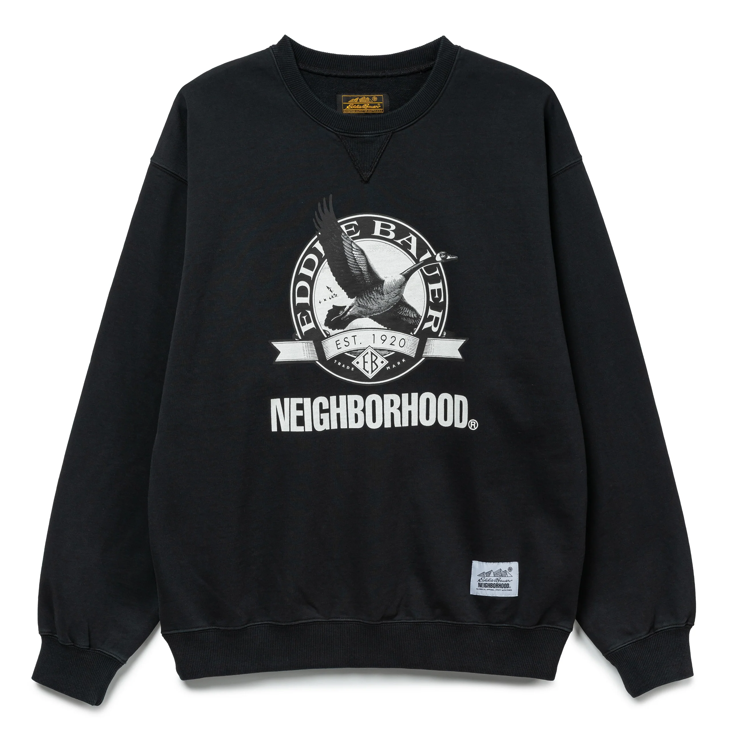 NH x Eddie Bauer . Washed Sweat Shirt | Black