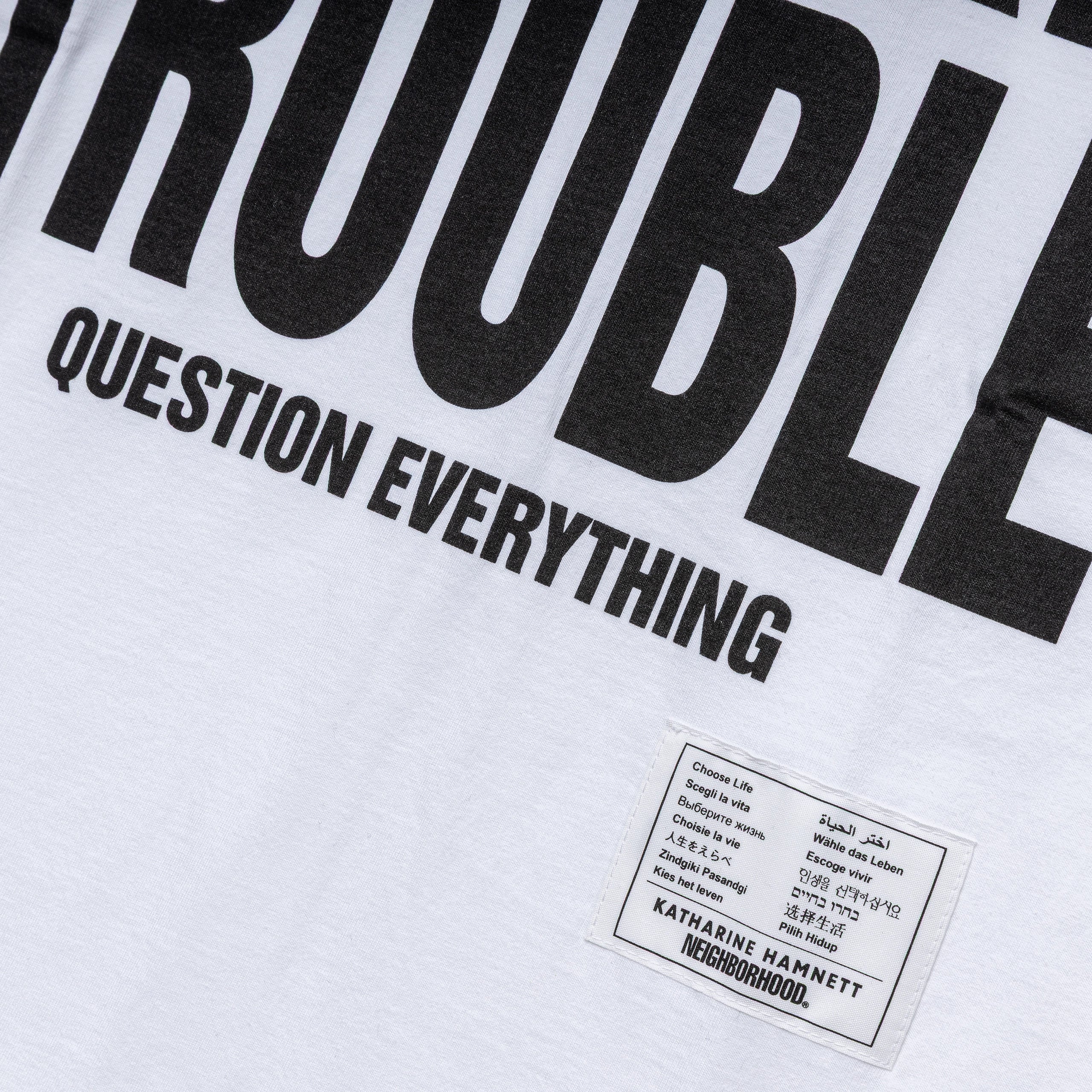 NH x Katharine Hamnett . Crewneck SS-2 | White - Image 3