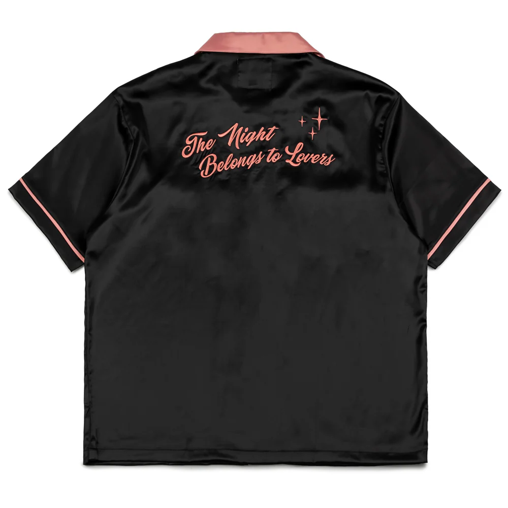 Night Lovers Bowling Shirt | Black - Image 2
