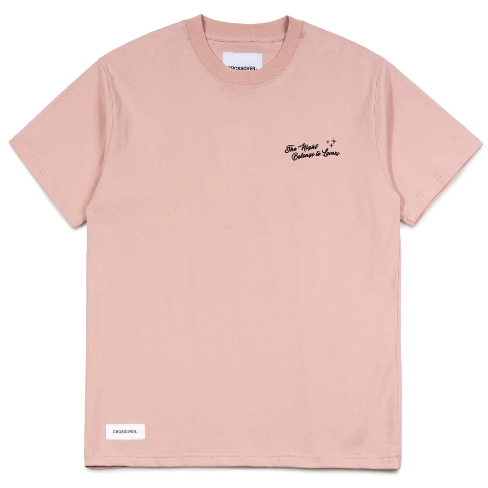 Night Lovers Skull Tee | Coral - Image 2