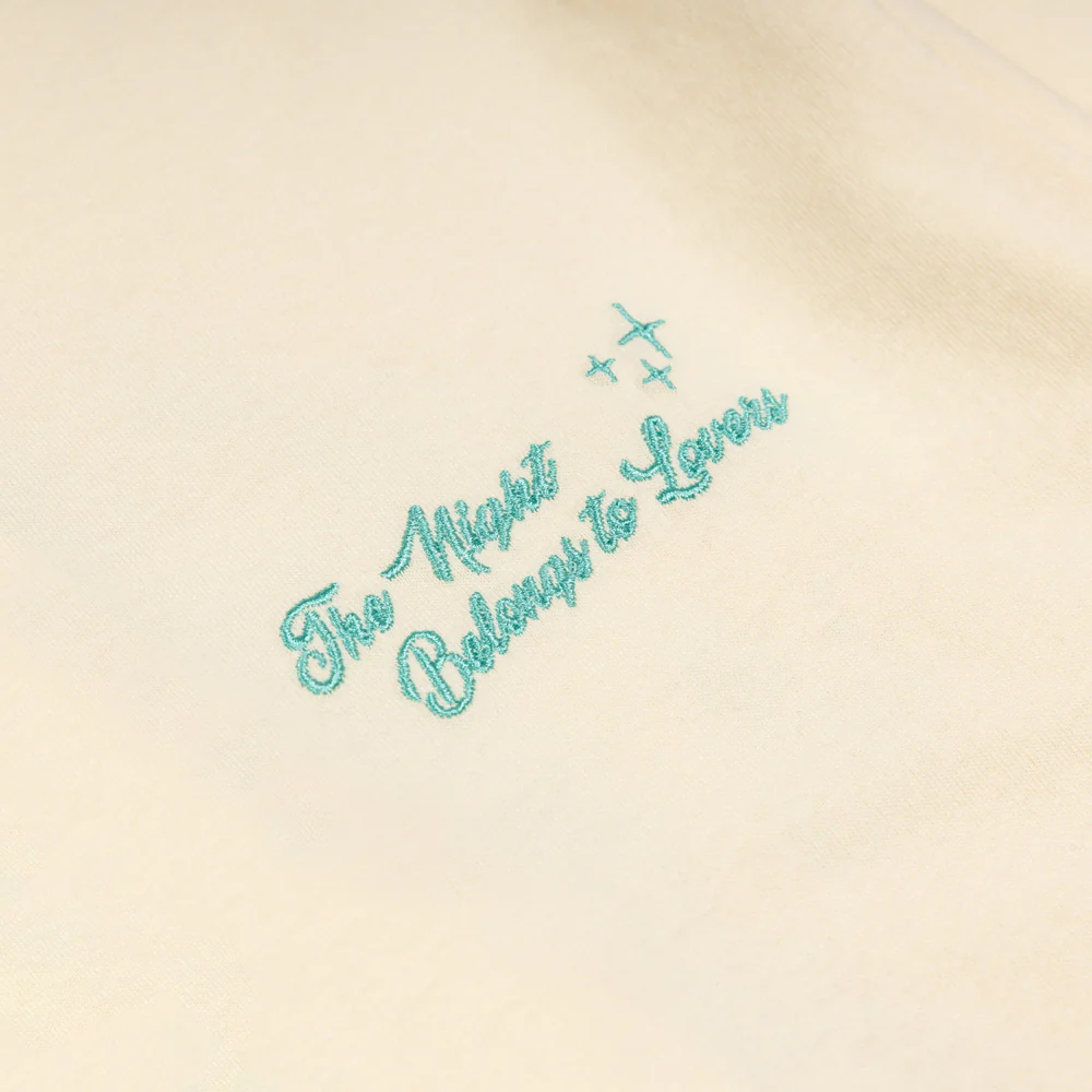 Night Lovers Skull Tee | Cream - Image 3