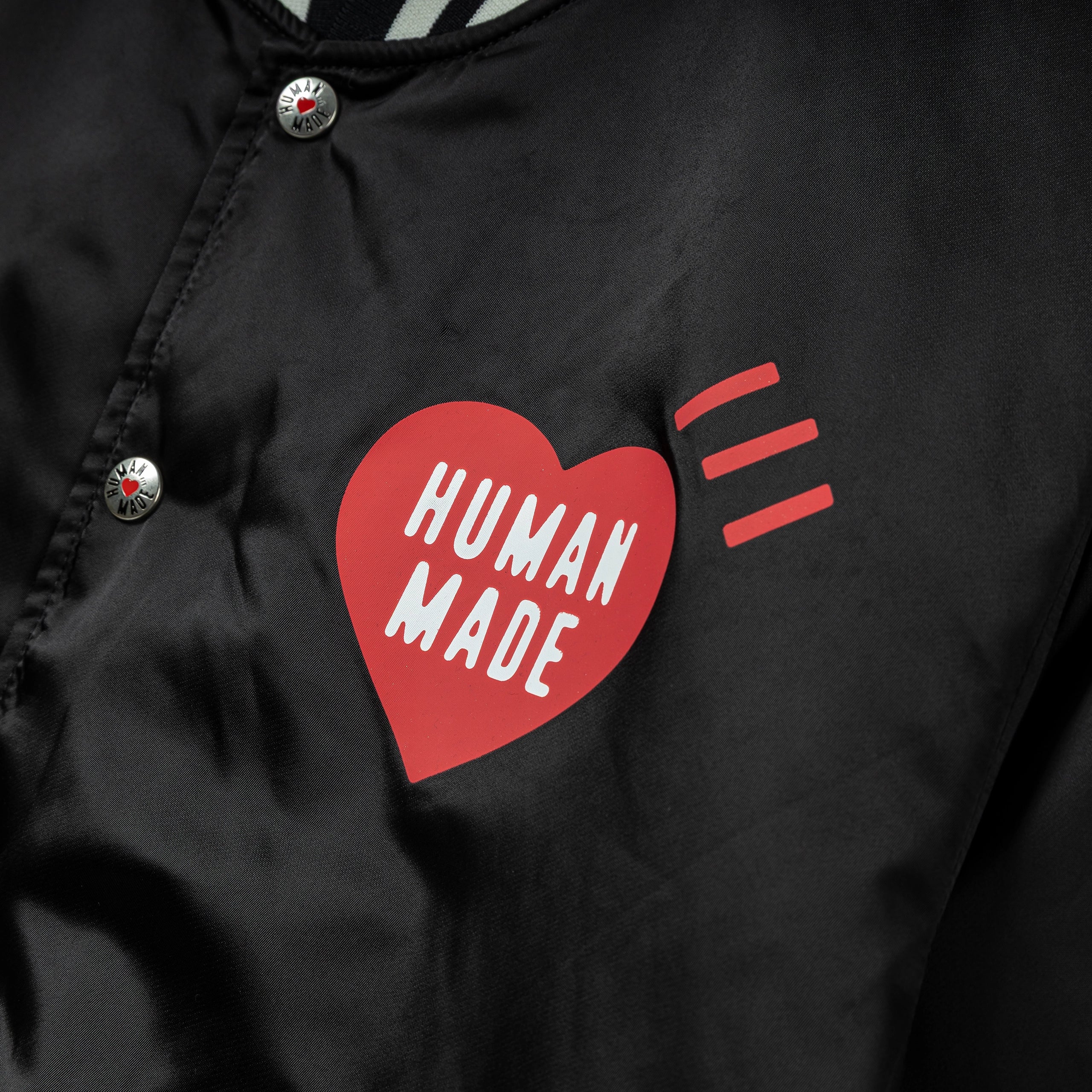 Nylon Stadium Jacket | Black - Image 3