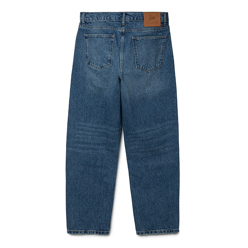 Laserprint Whiskers Denim Pants | Light Blue Denim - Image 2