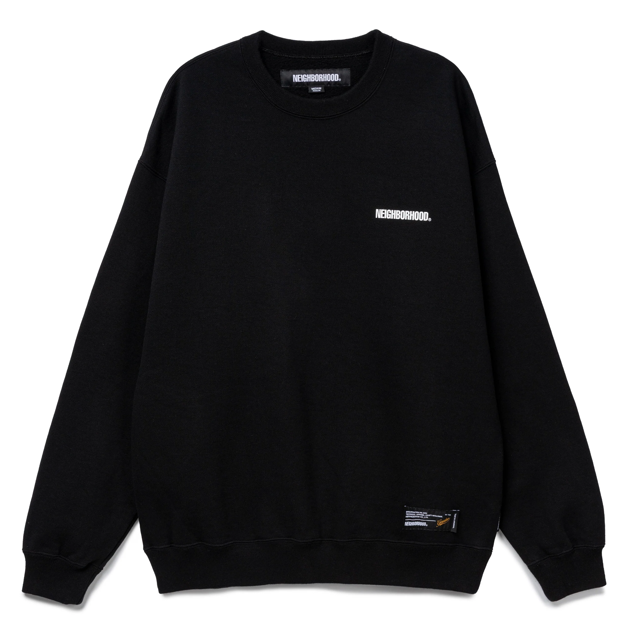 Plain Crewneck Sweat | Black - Image 2