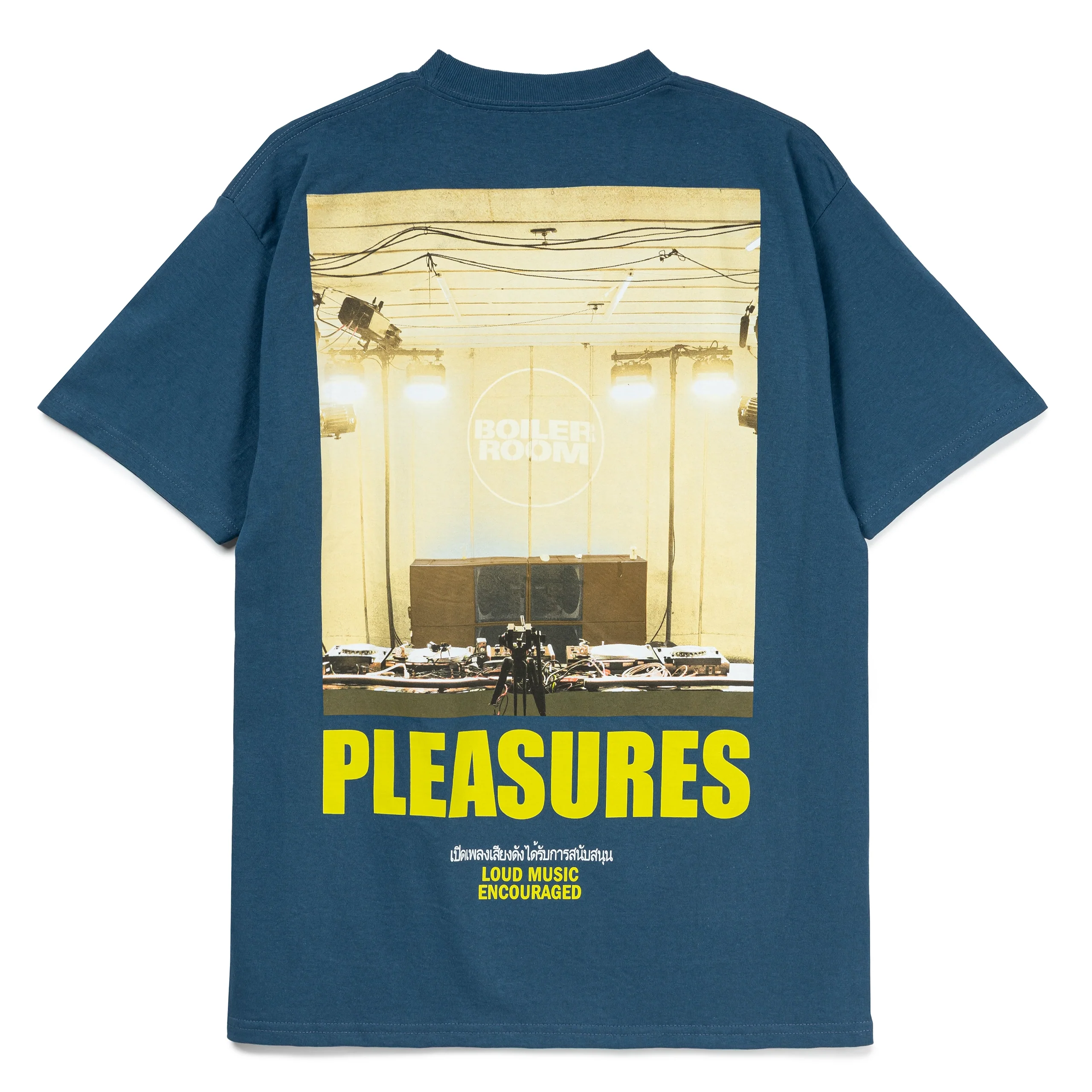 Pleasures x Boiler Room Turntable Tee | Blue - Image 2