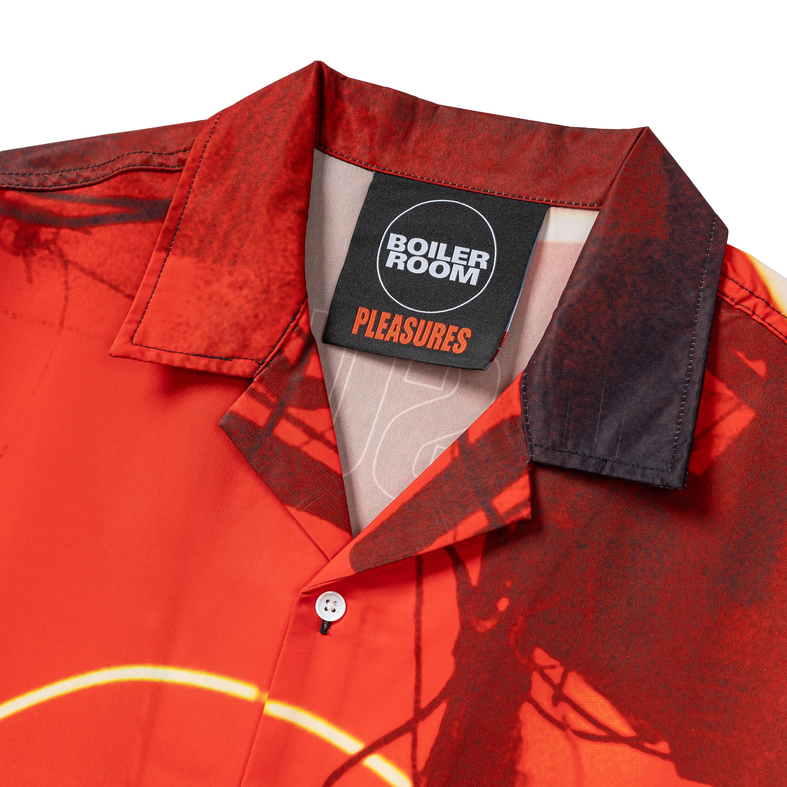 Pleasures x Boiler Venue Button Up | Red - Image 3