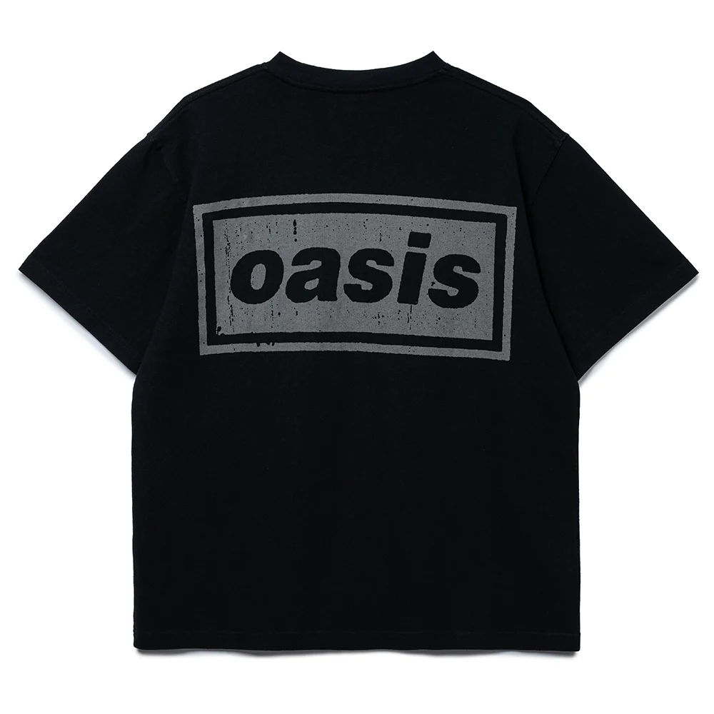 Pleasures x Oasis Definitely Heavyweight Tee | Faded Black - Image 2