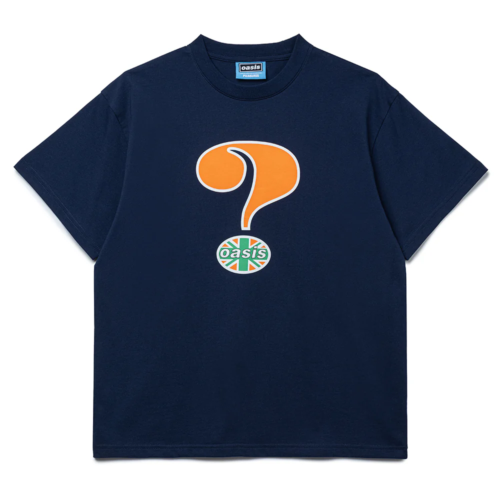 Pleasures x Oasis Question Mark Tee | Navy