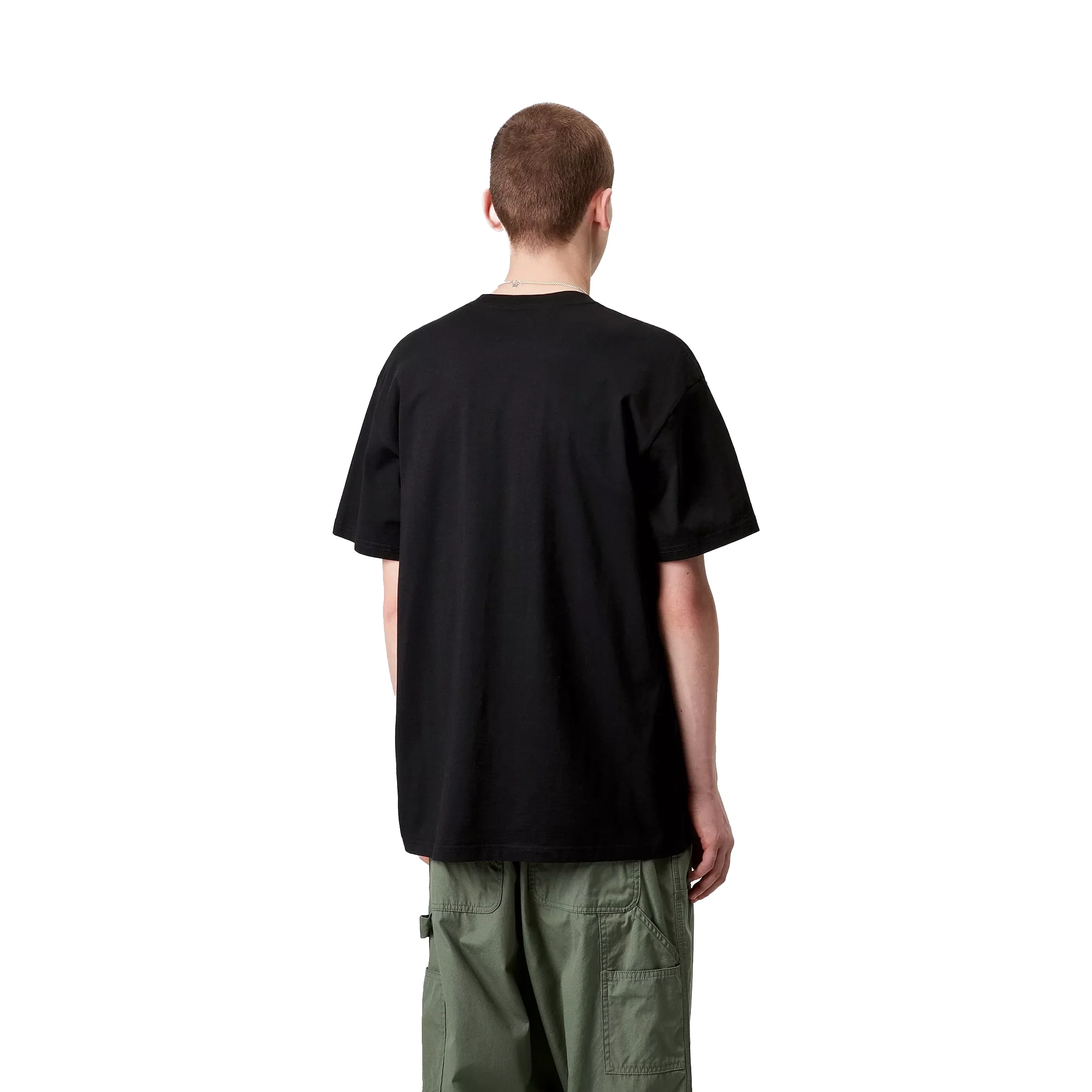 Pocket Heart Tee | Black Black - Image 4