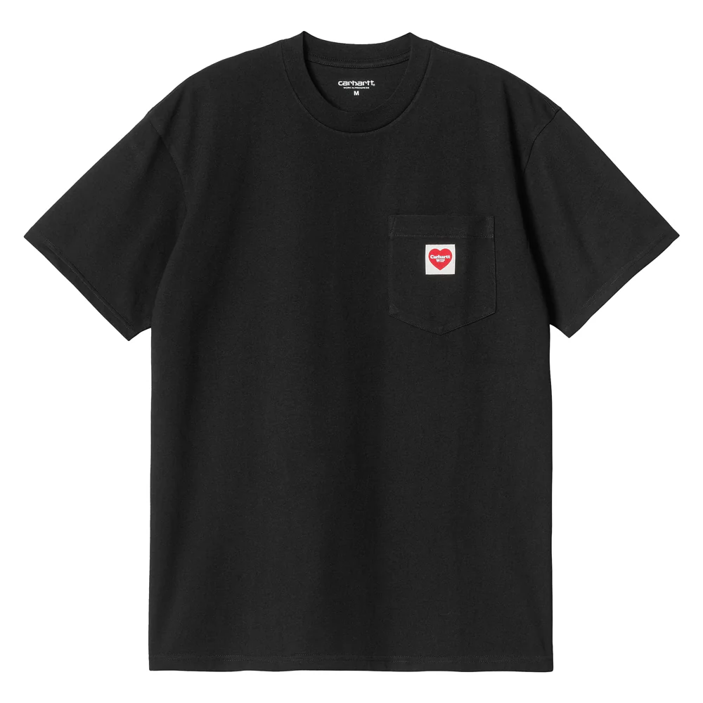 Pocket Heart Tee | Black Red