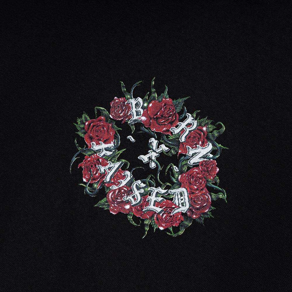 Roses Rocker Tee | Black - Image 3