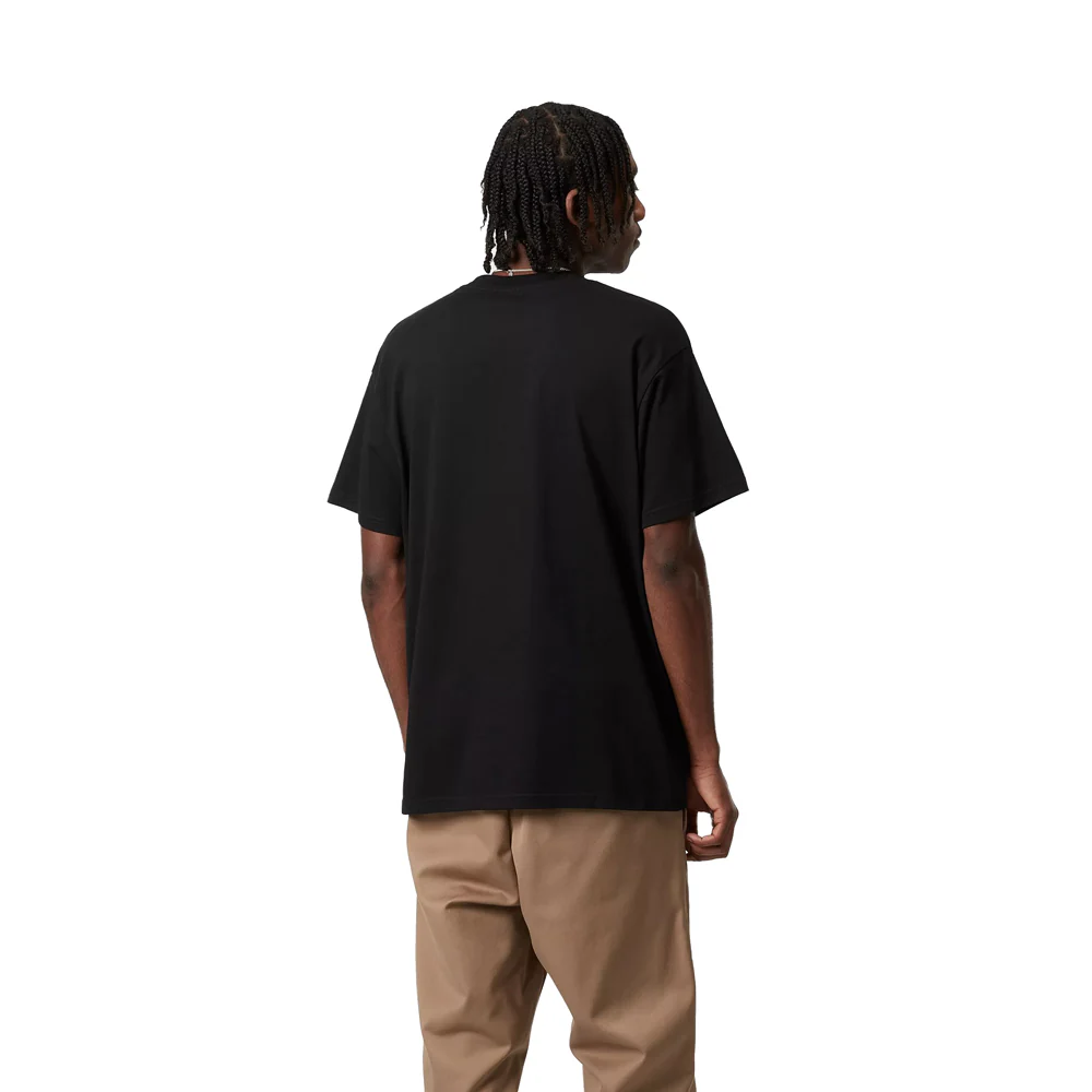 Script Embroidery Tee | Black - Image 4