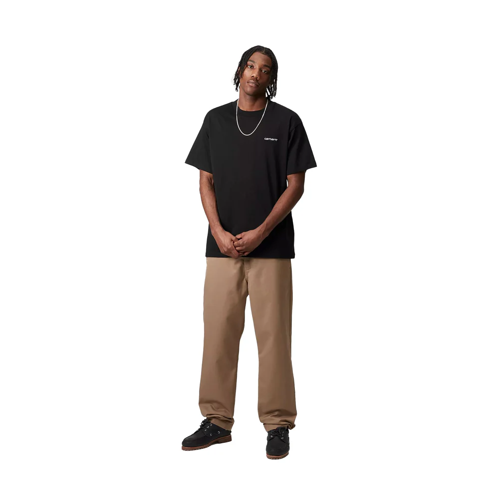 Script Embroidery Tee | Black - Image 5