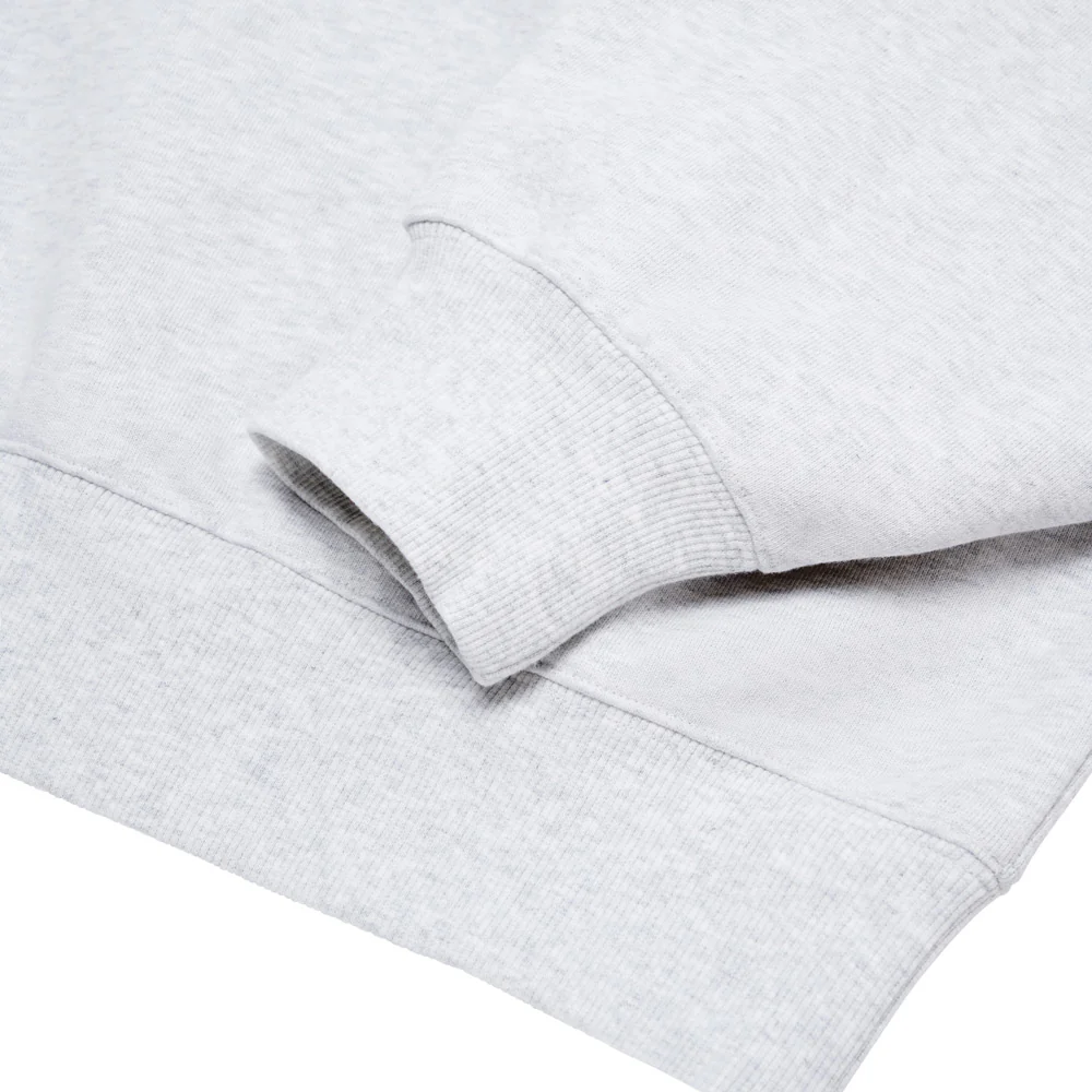Script Half Zip Sweatshirt | Ash Heather - Image 3