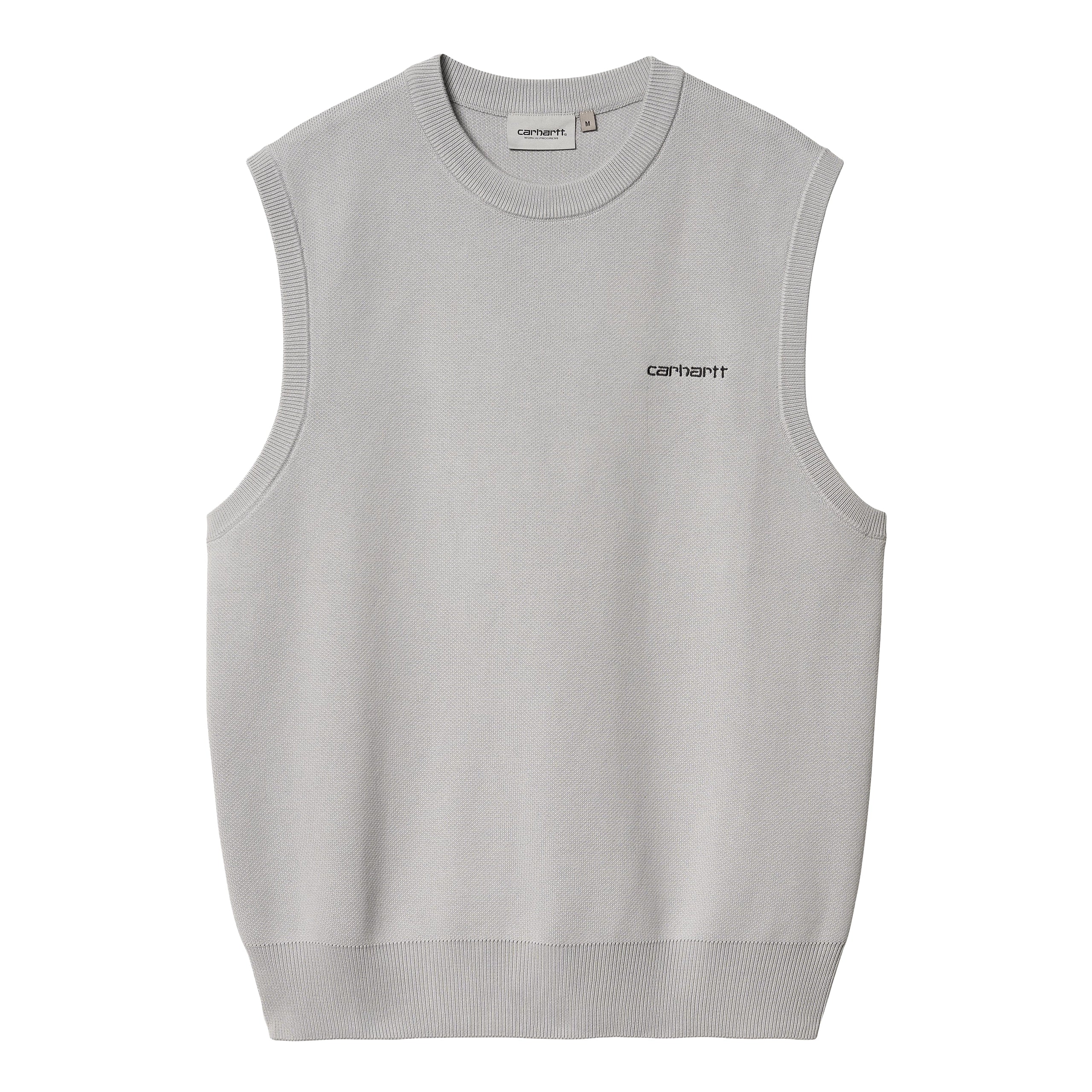 Script Vest Sweater | Basalt