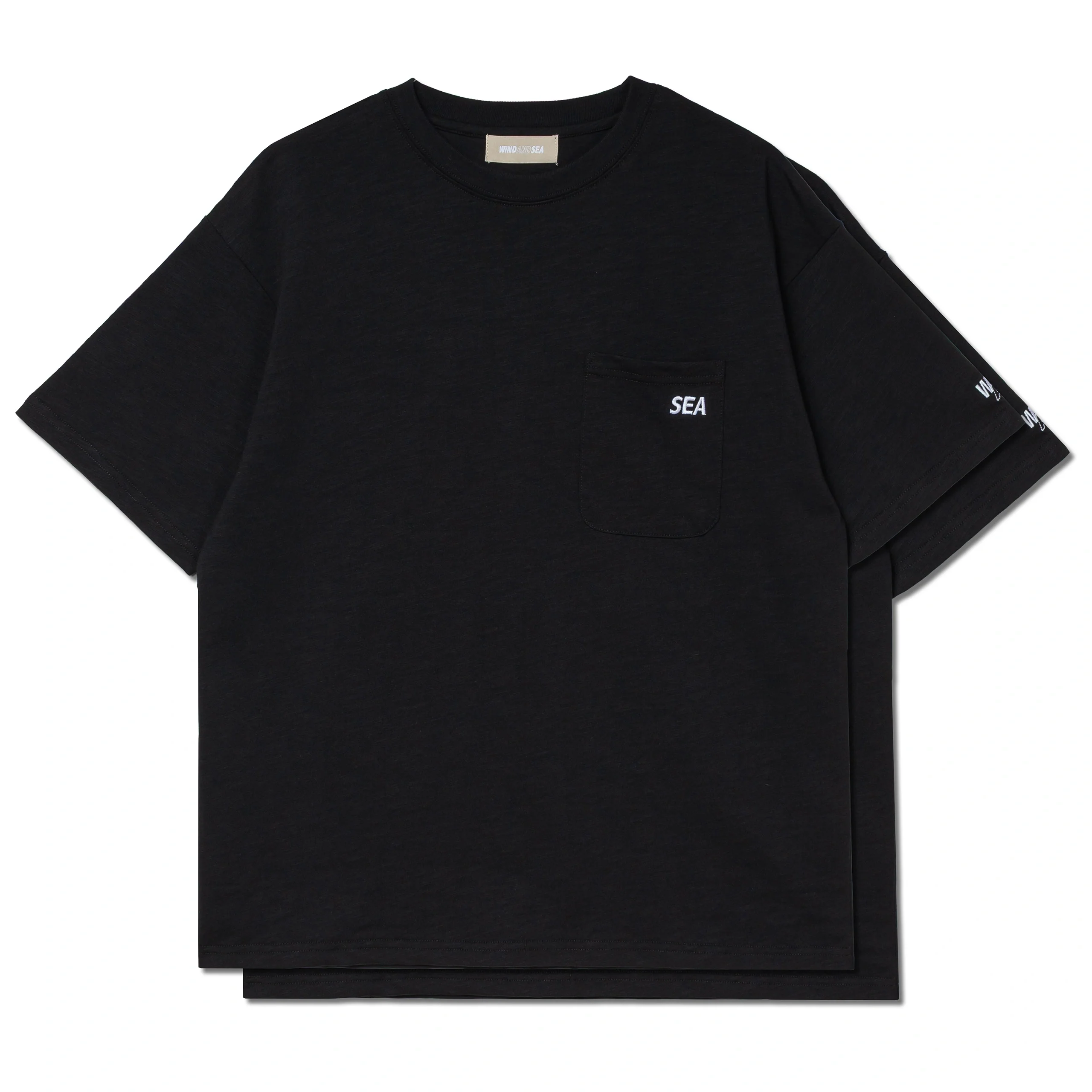 Sea ESS 2-Pack Pocket Tee | Black
