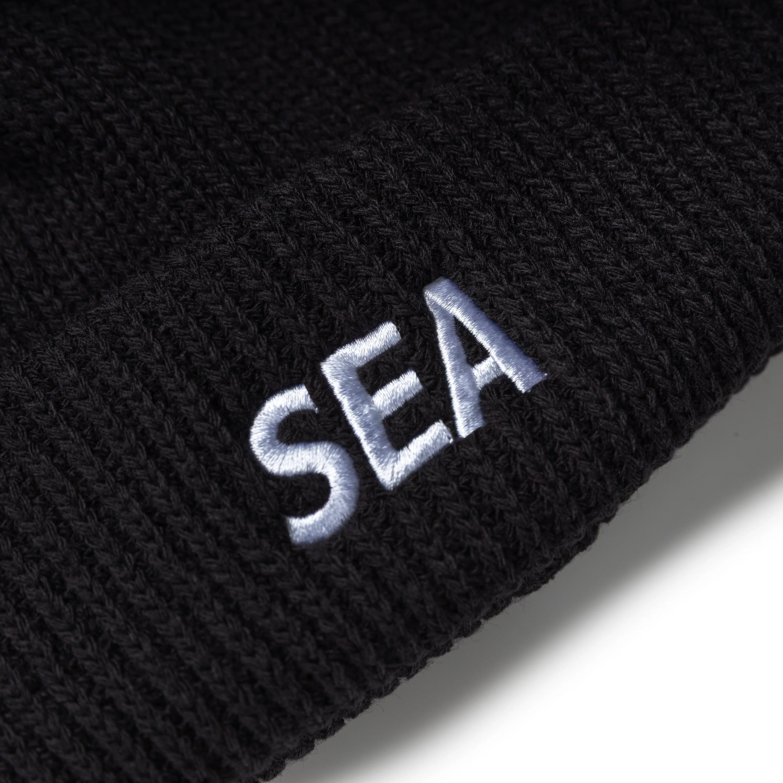 Sea Logo Knit Cap | Black - Image 3
