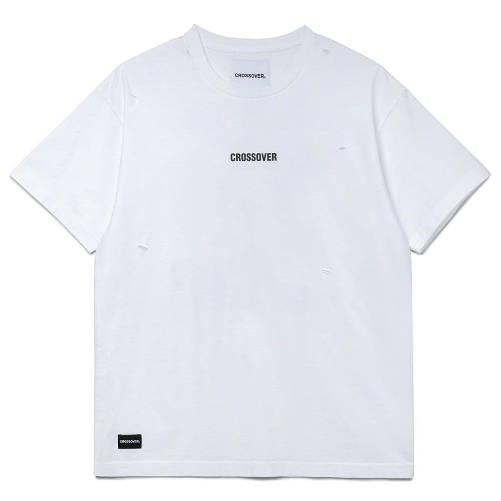Seasonal Graphic Demand Distress Tee | White - Image 2