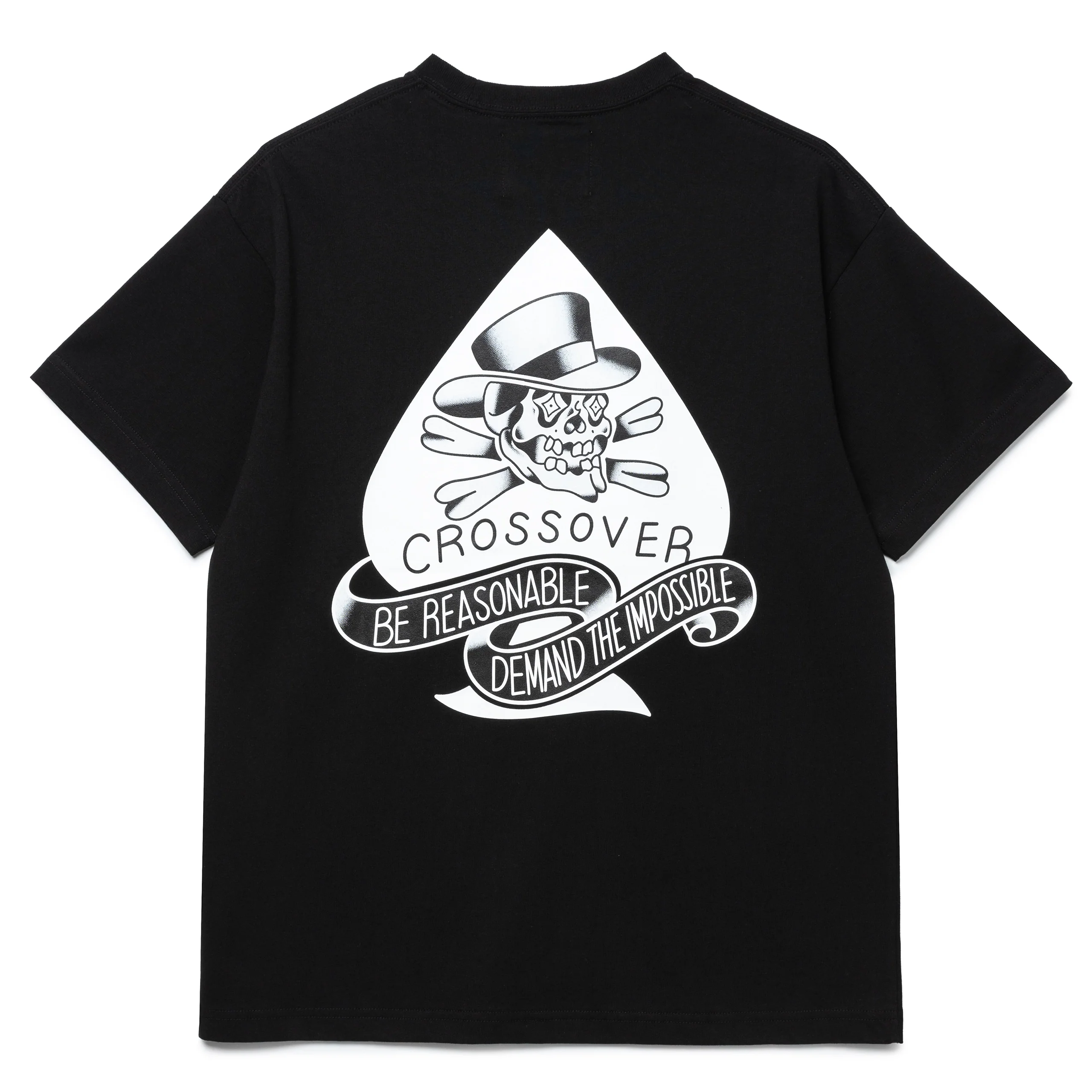 Seasonal Tattoo Spade Skull Tee | Black