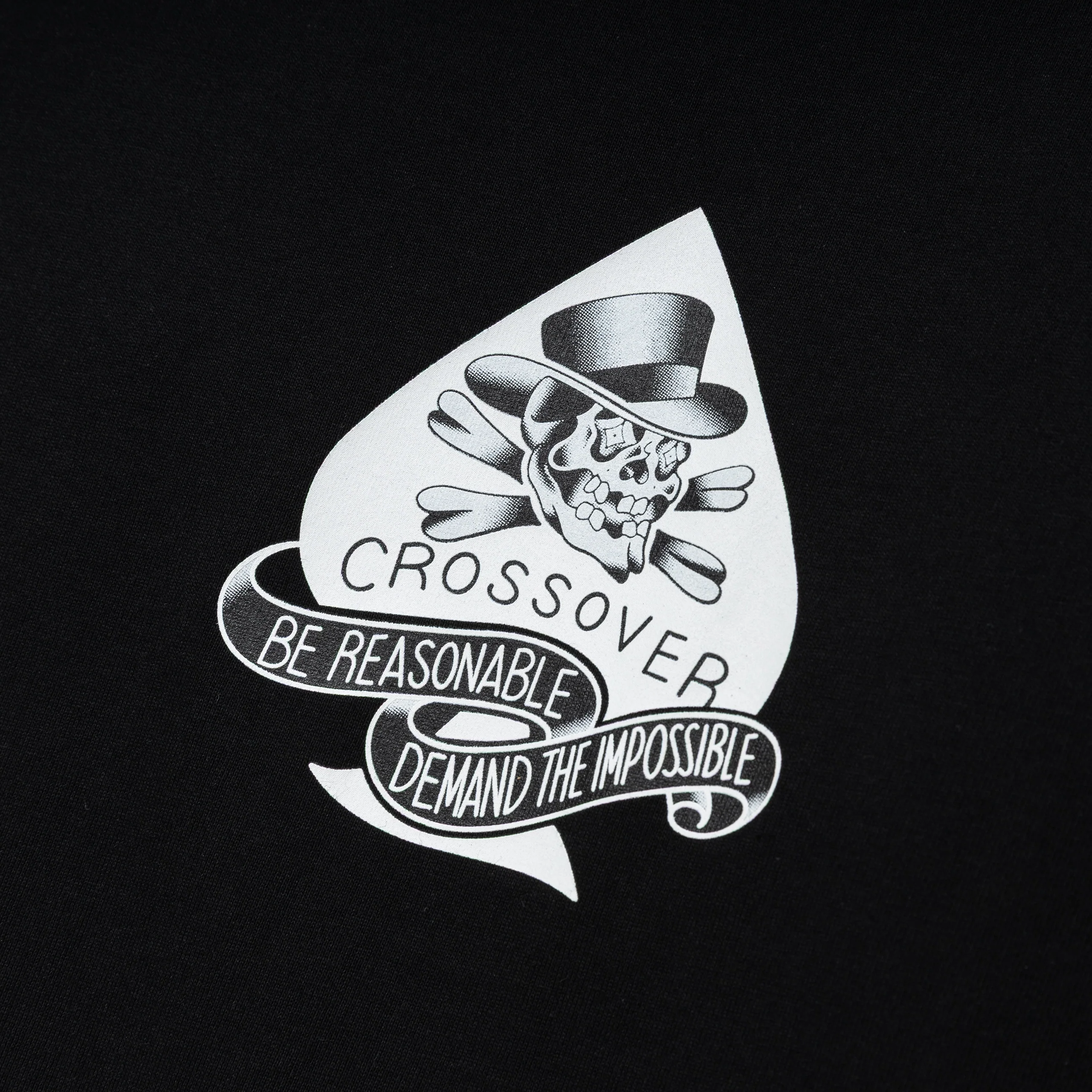 Seasonal Tattoo Spade Skull Tee | Black - Image 3