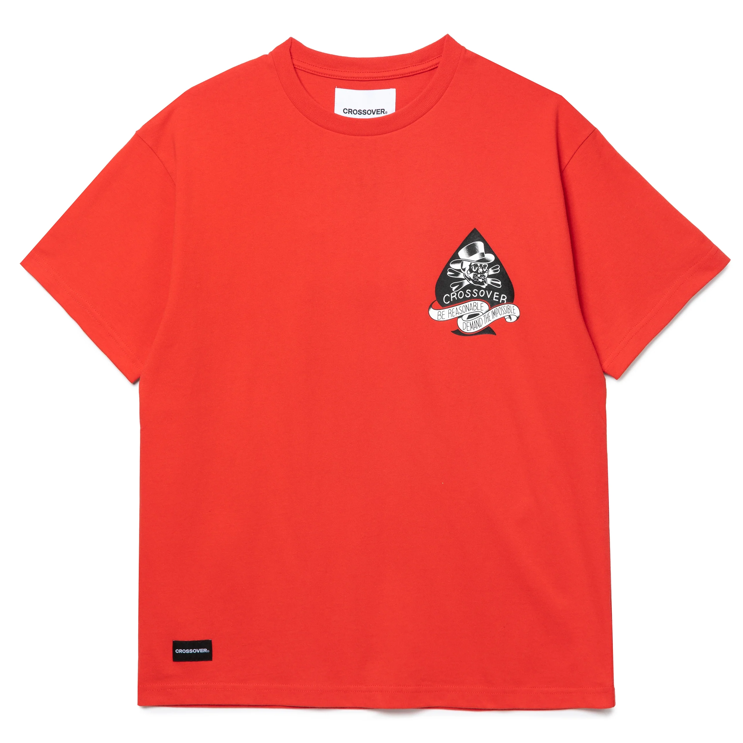 Seasonal Tattoo Spade Skull Tee | Red - Image 2