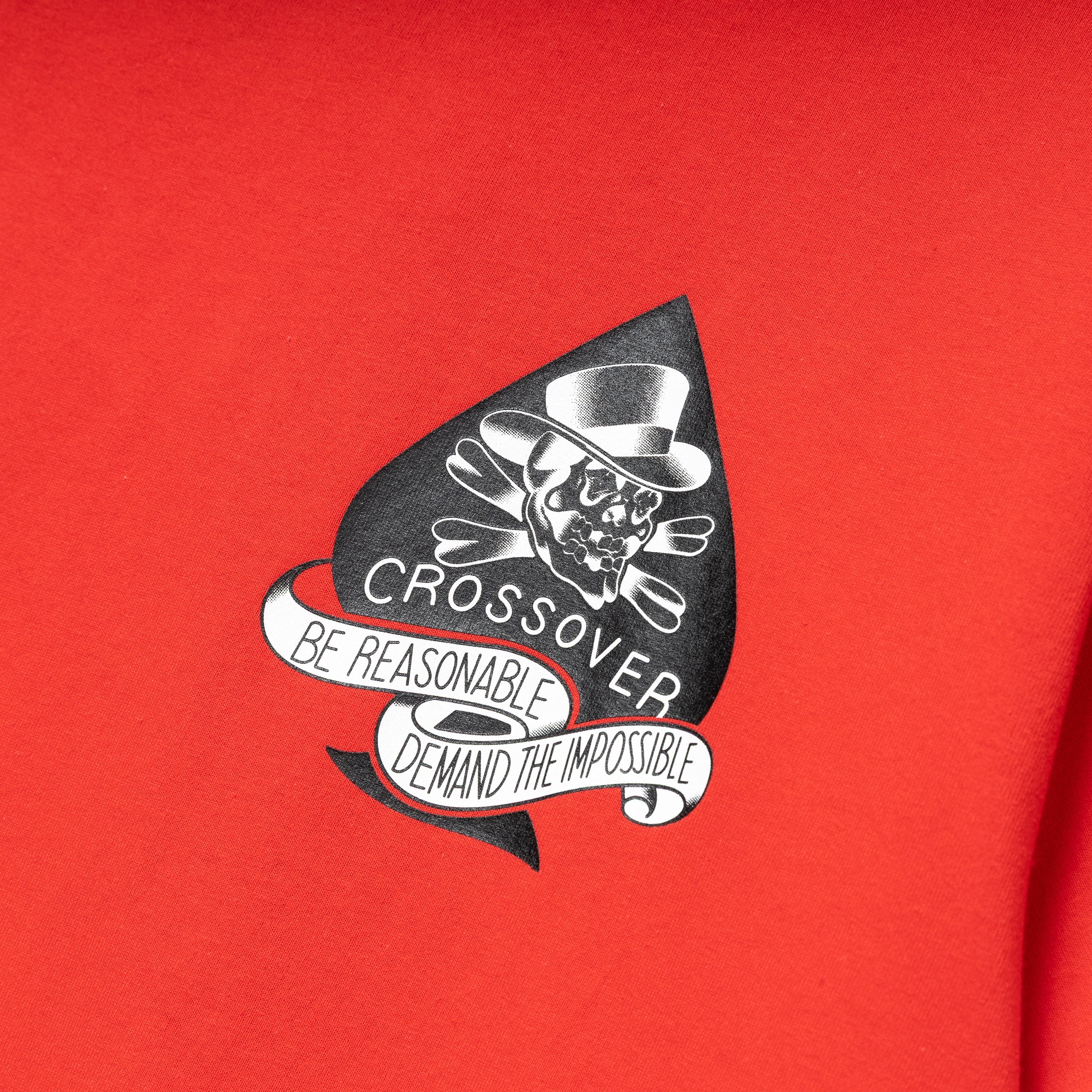 Seasonal Tattoo Spade Skull Tee | Red - Image 3