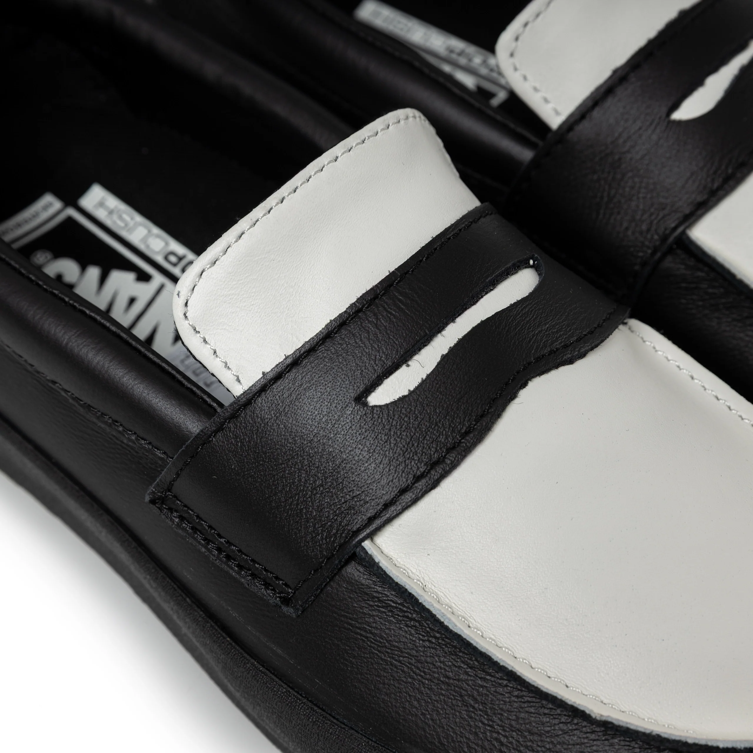 Skate Loafer | Black White - Image 4
