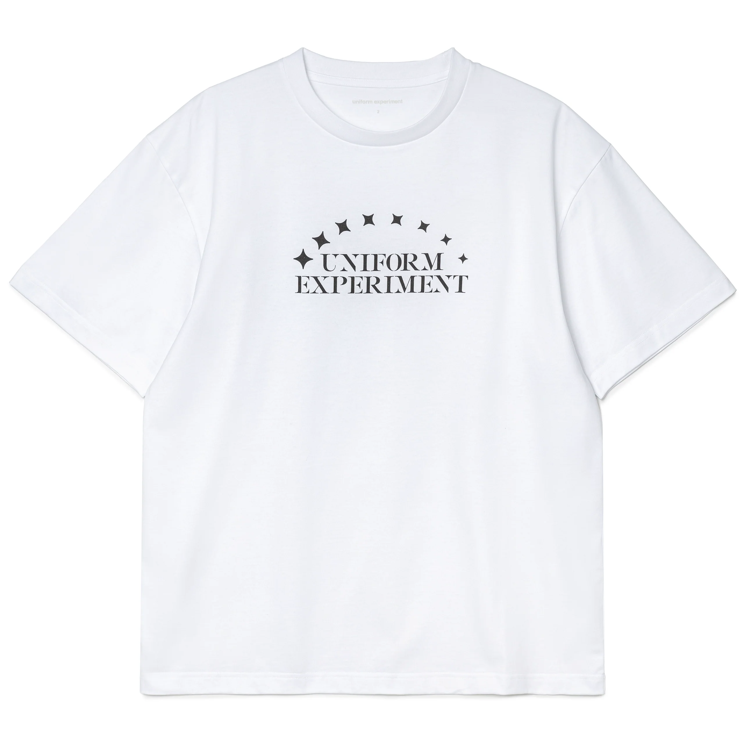 Stencil Logo Tee | White
