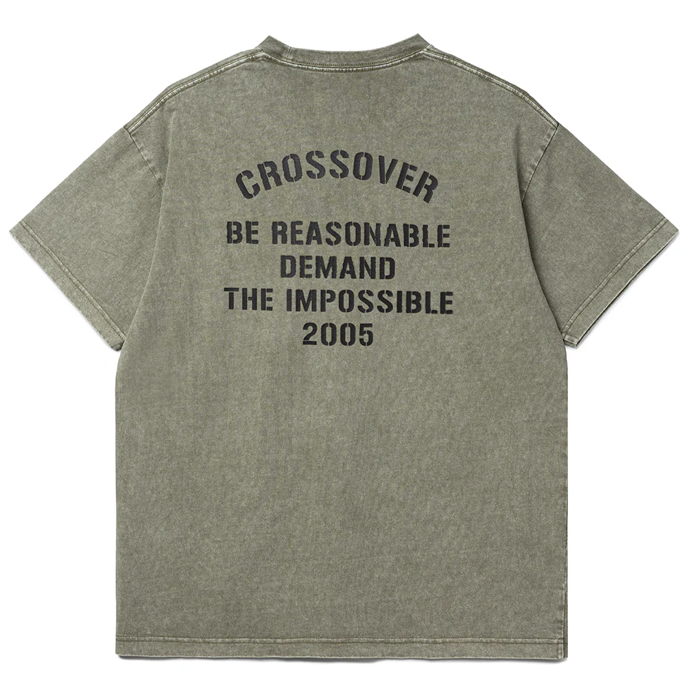 Stencil Military Demand Division Tee | Green Fade