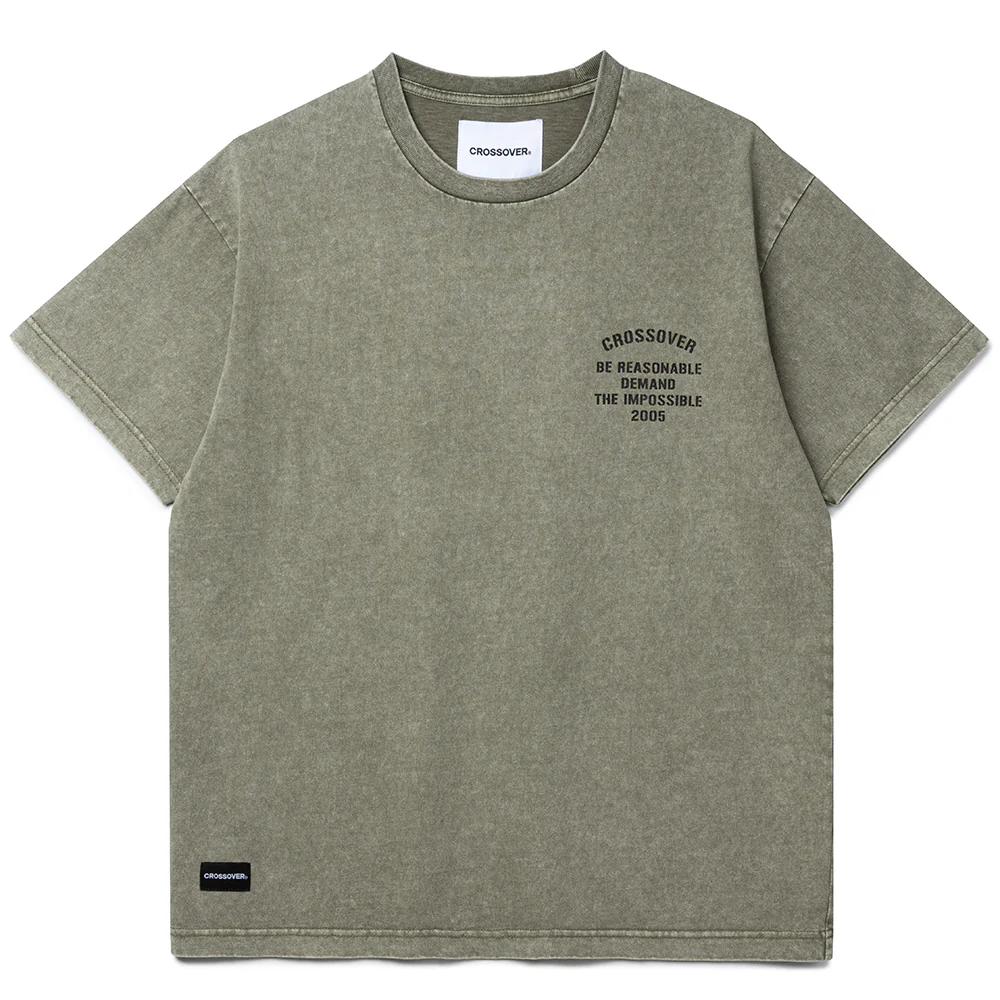 Stencil Military Demand Division Tee | Green Fade - Image 2