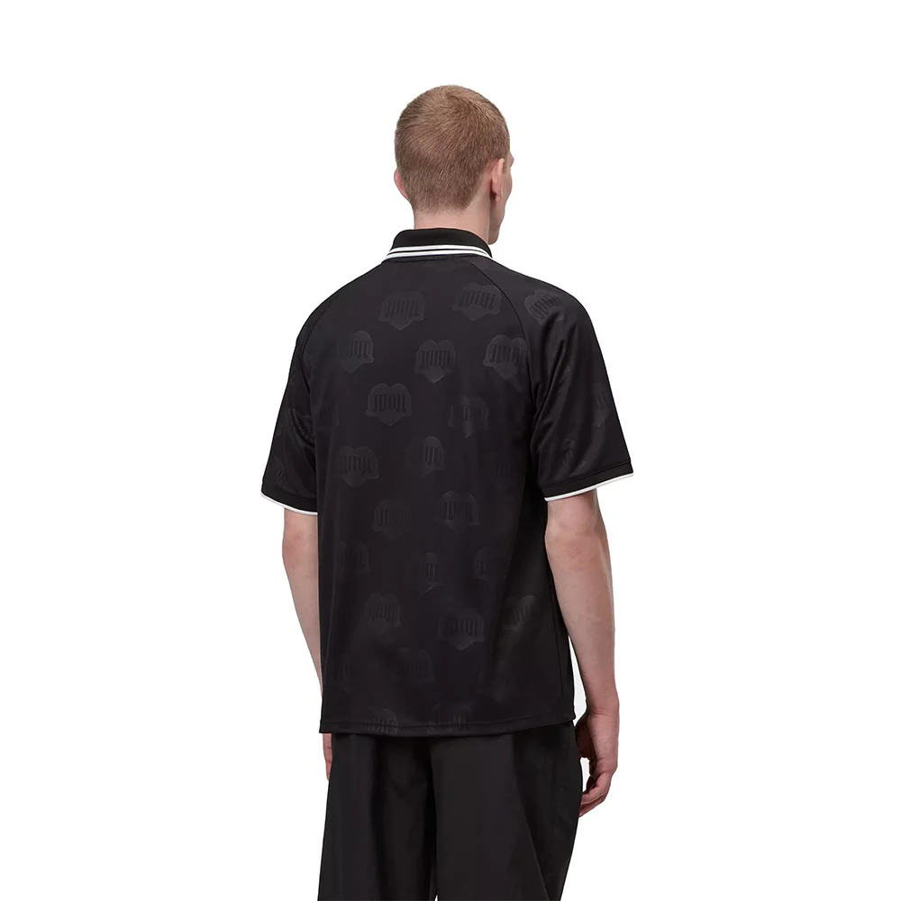 Terrace Football Tee | Heart Train Jacquard Black - Image 4