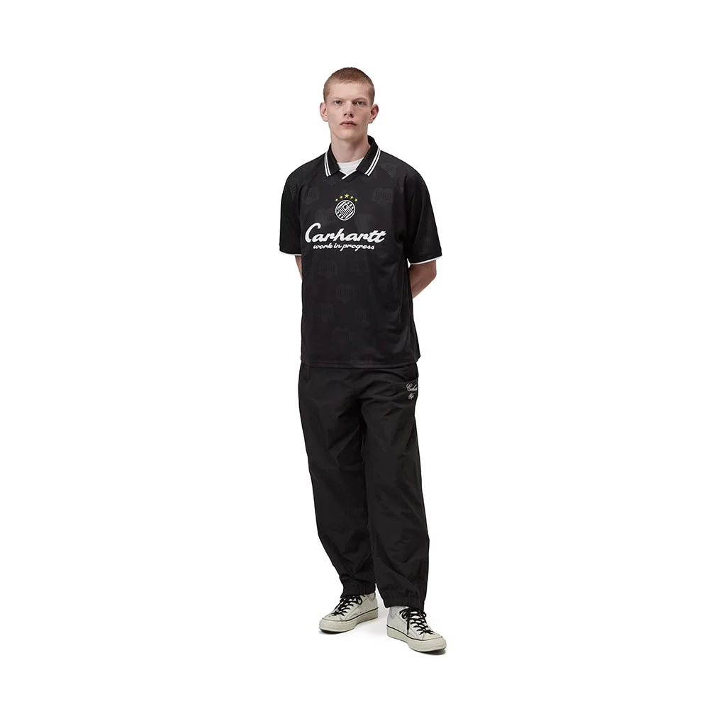 Terrace Football Tee | Heart Train Jacquard Black - Image 5