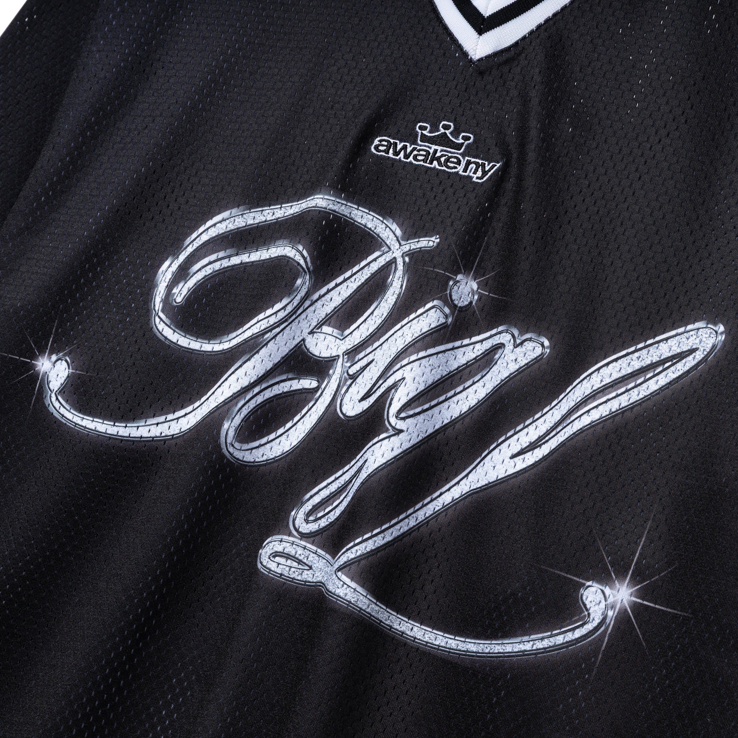 Awake NY x Big L The Big Picture Hockey Jersey | Black - Image 3