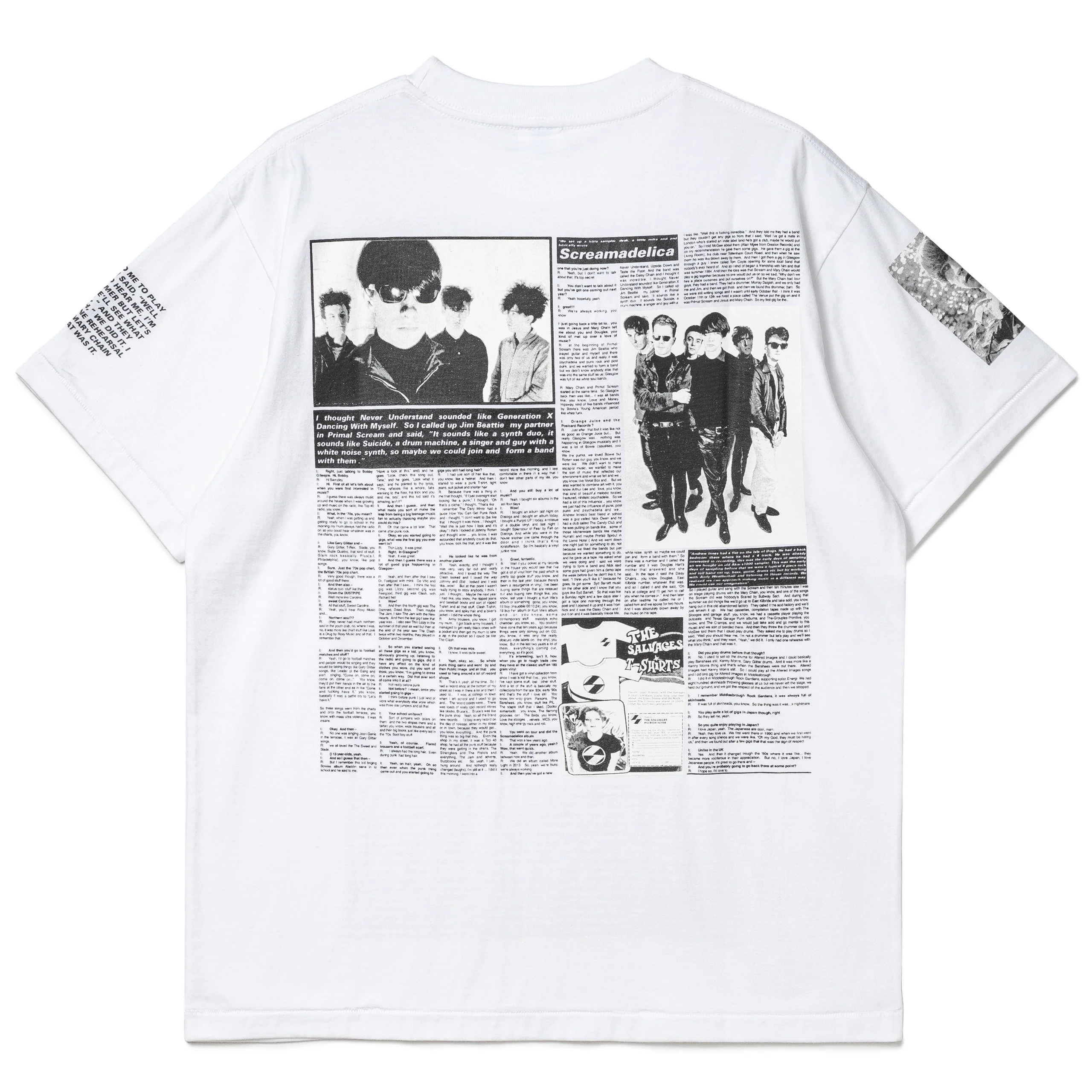 The Salvages x Bobby Gillespie No Particular Reason Tee | White - Image 2