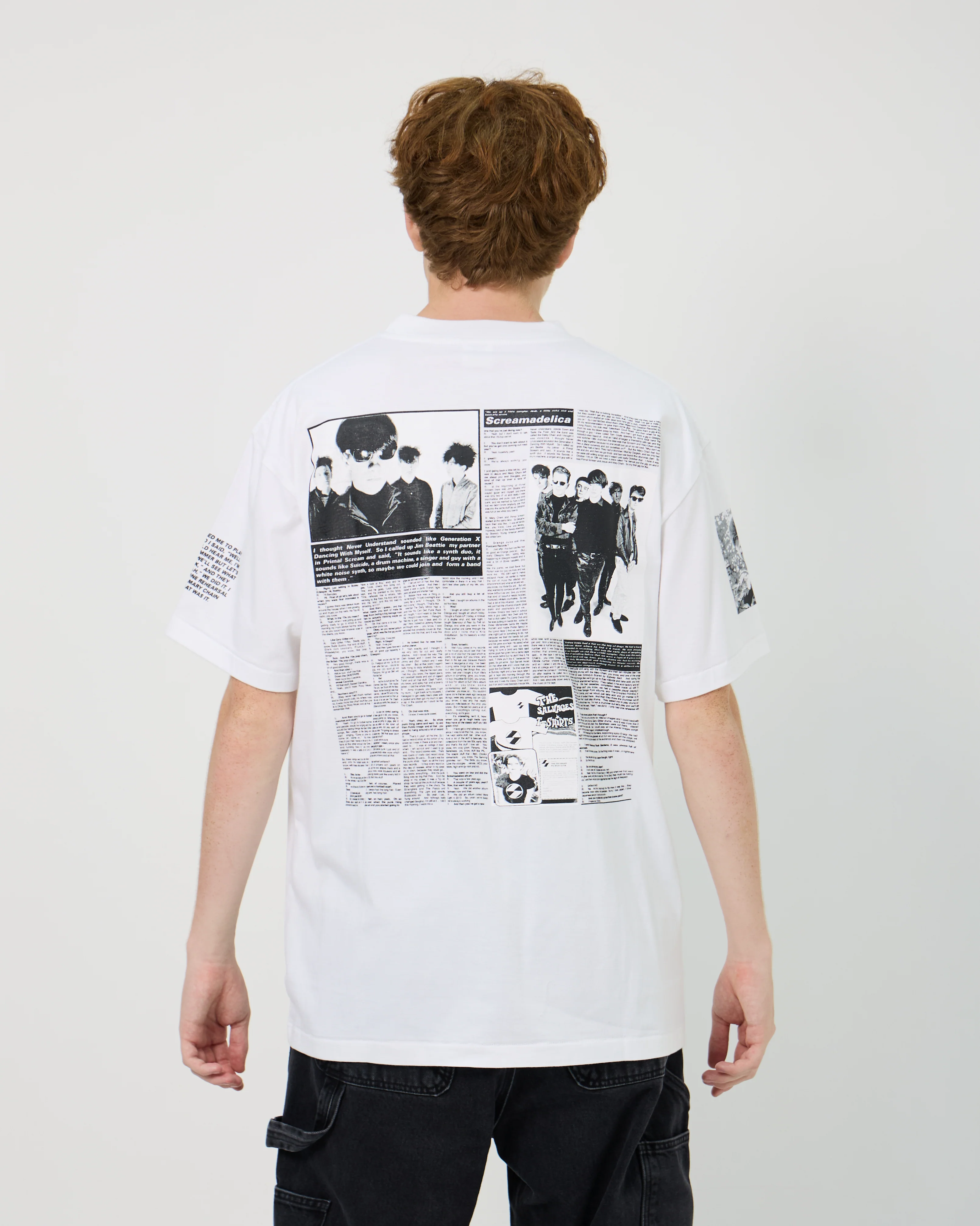 The Salvages x Bobby Gillespie No Particular Reason Tee | White - Image 5