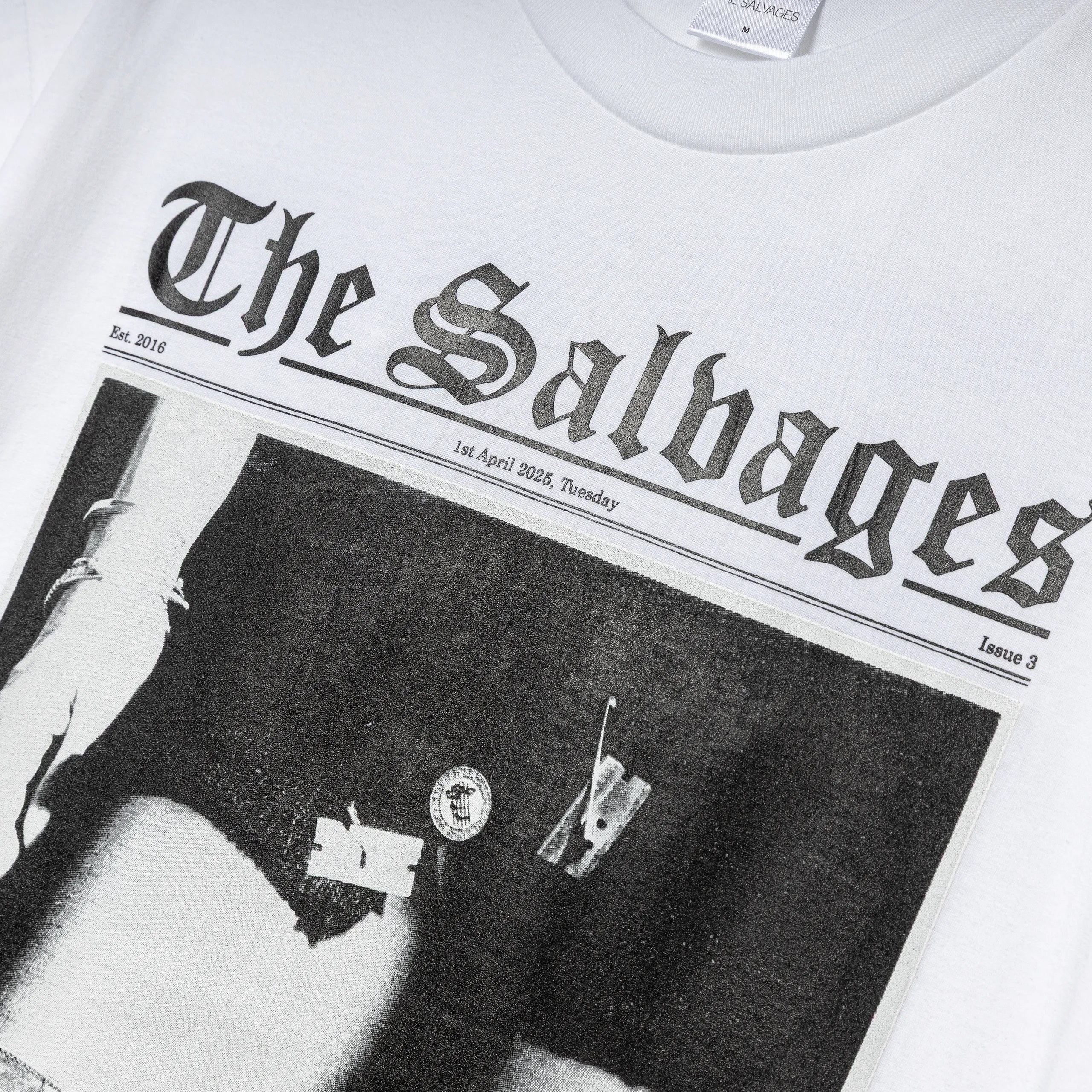 The Salvages x Sheet Noise No Particular Reason Tee | White - Image 3