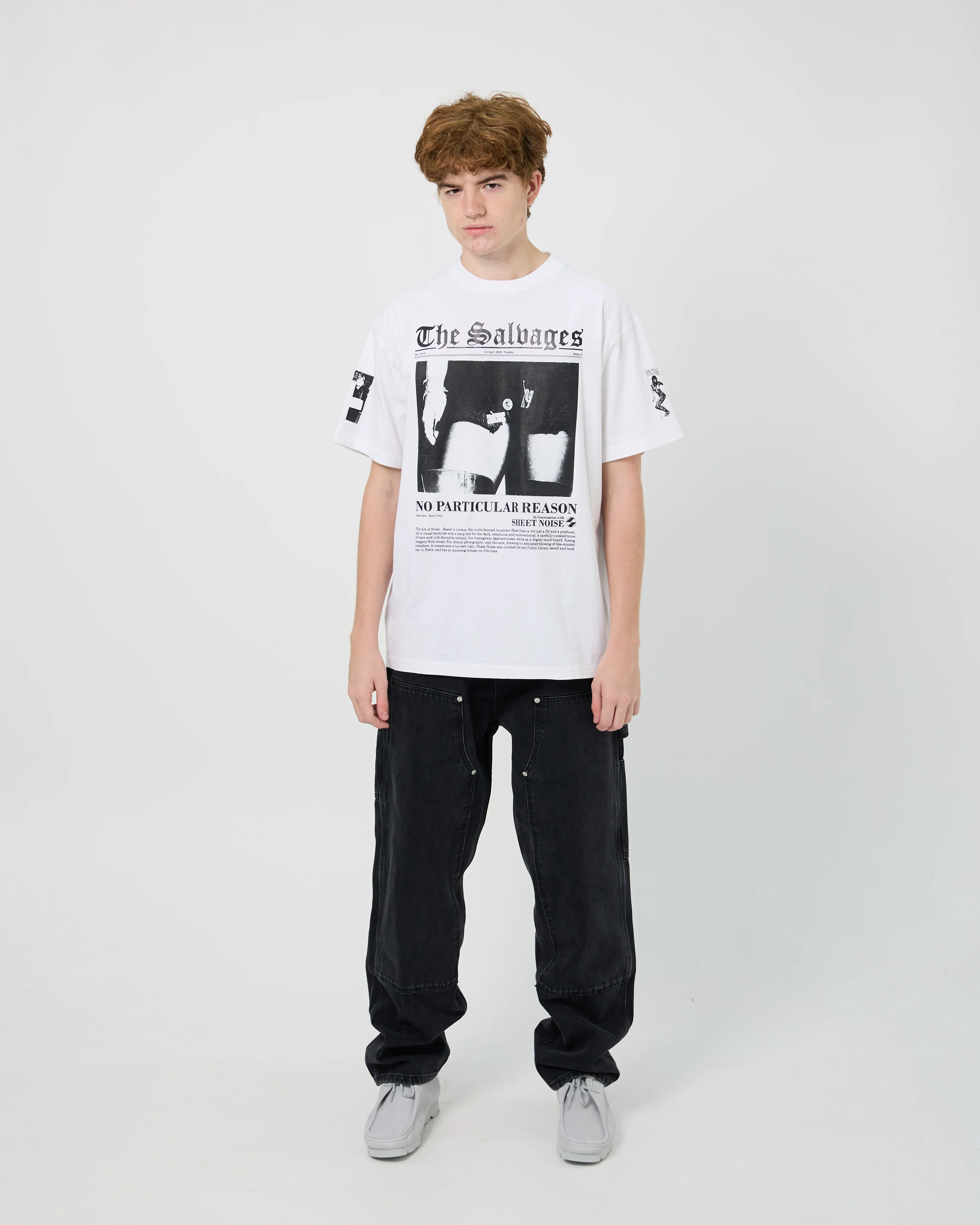 The Salvages x Sheet Noise No Particular Reason Tee | White - Image 7