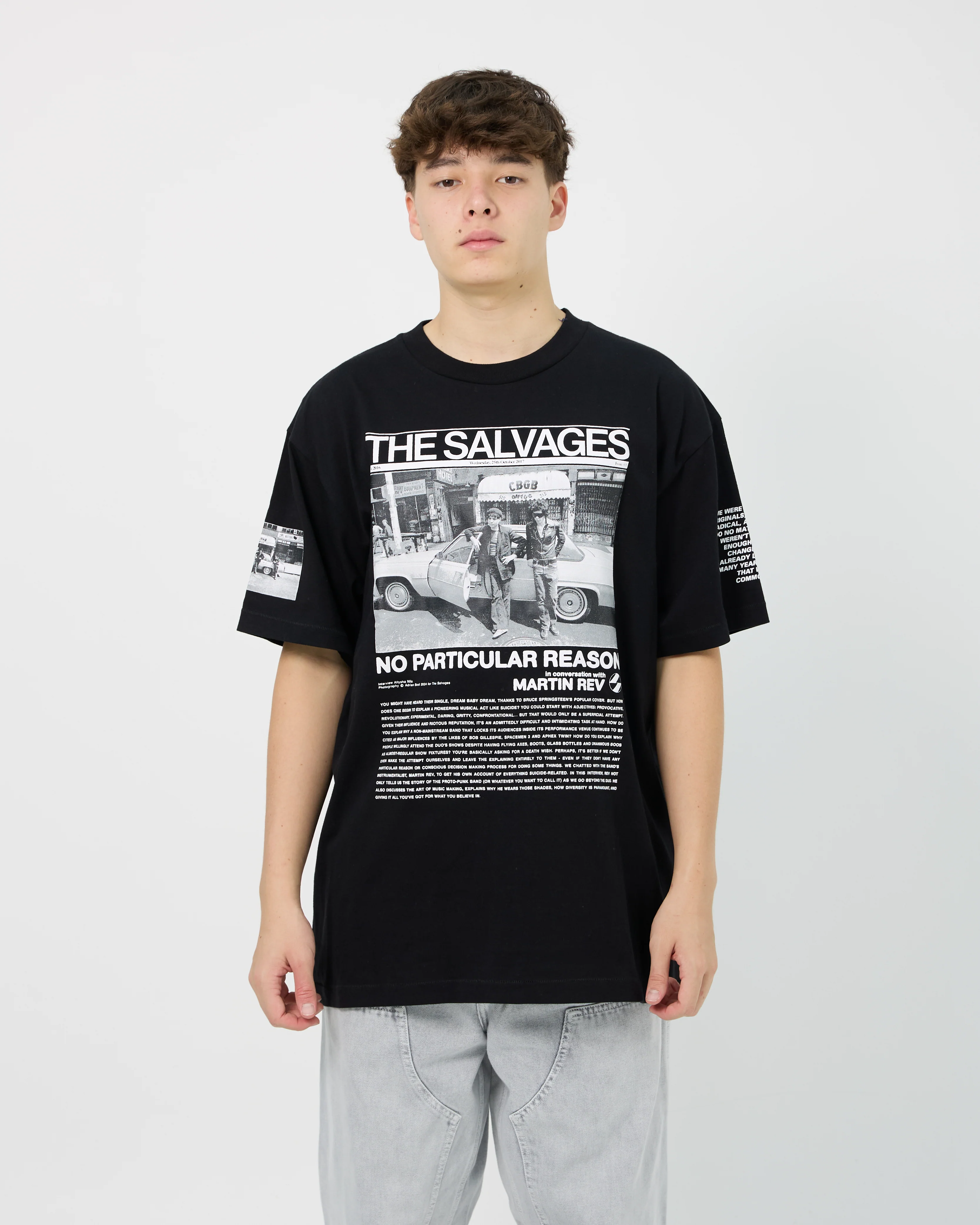 The Salvages x Suicide No Particular Reason Tee | Black - Image 4