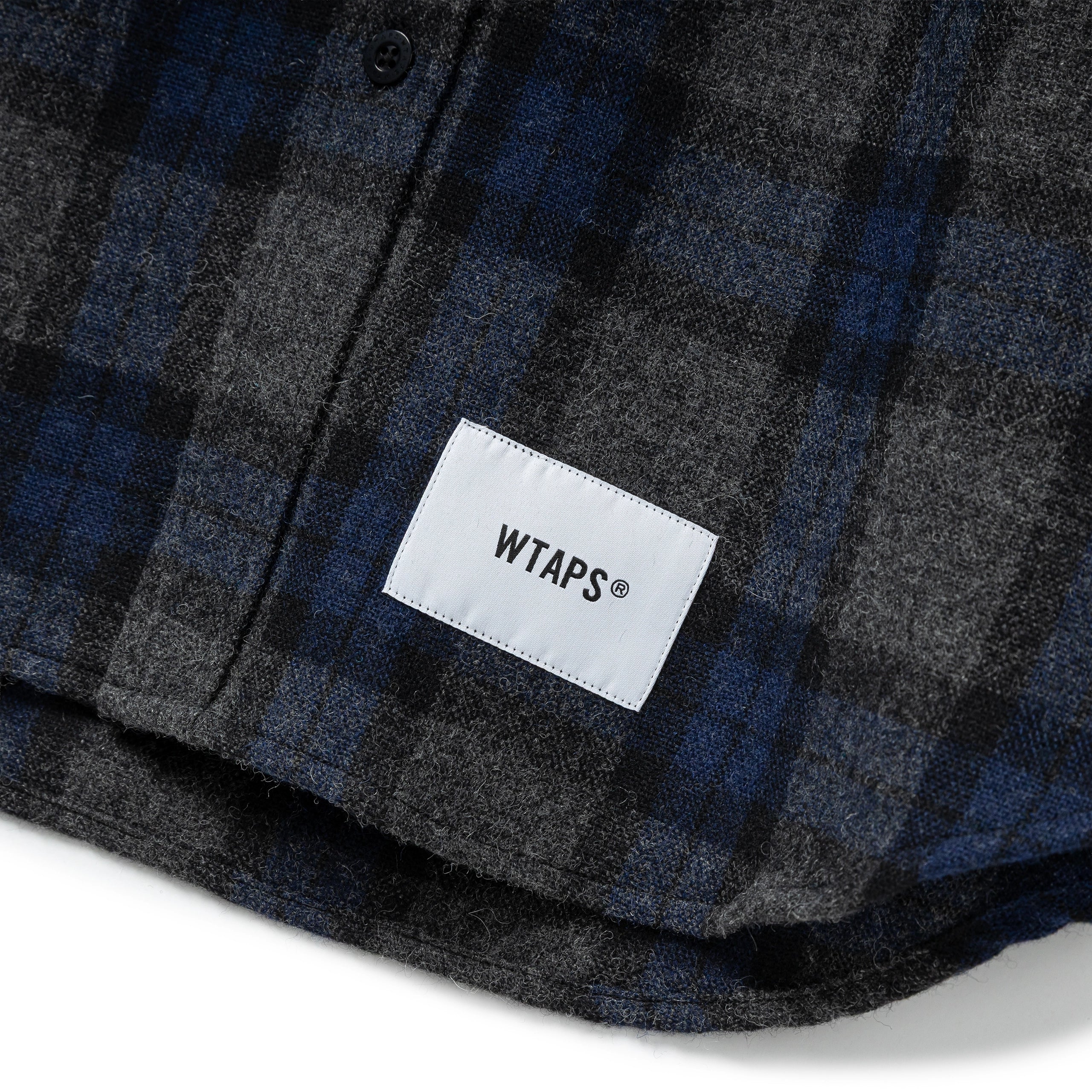 TXT 01 / LS / Wopl. Tweed. Textile. Of | Navy - Image 3