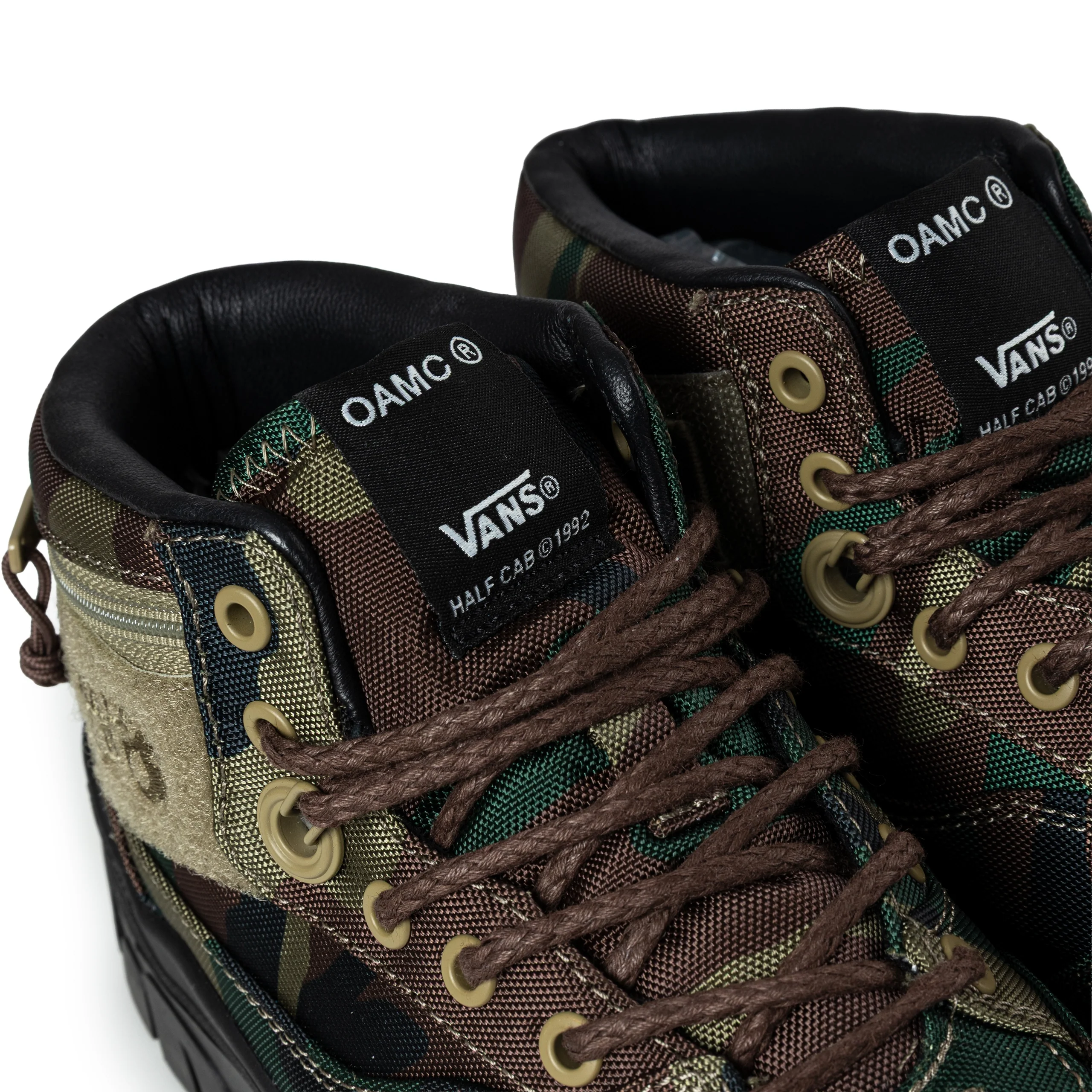 Vans OTW x OAMC Half Cab SP Boot | Woodland Camo Green - Image 4