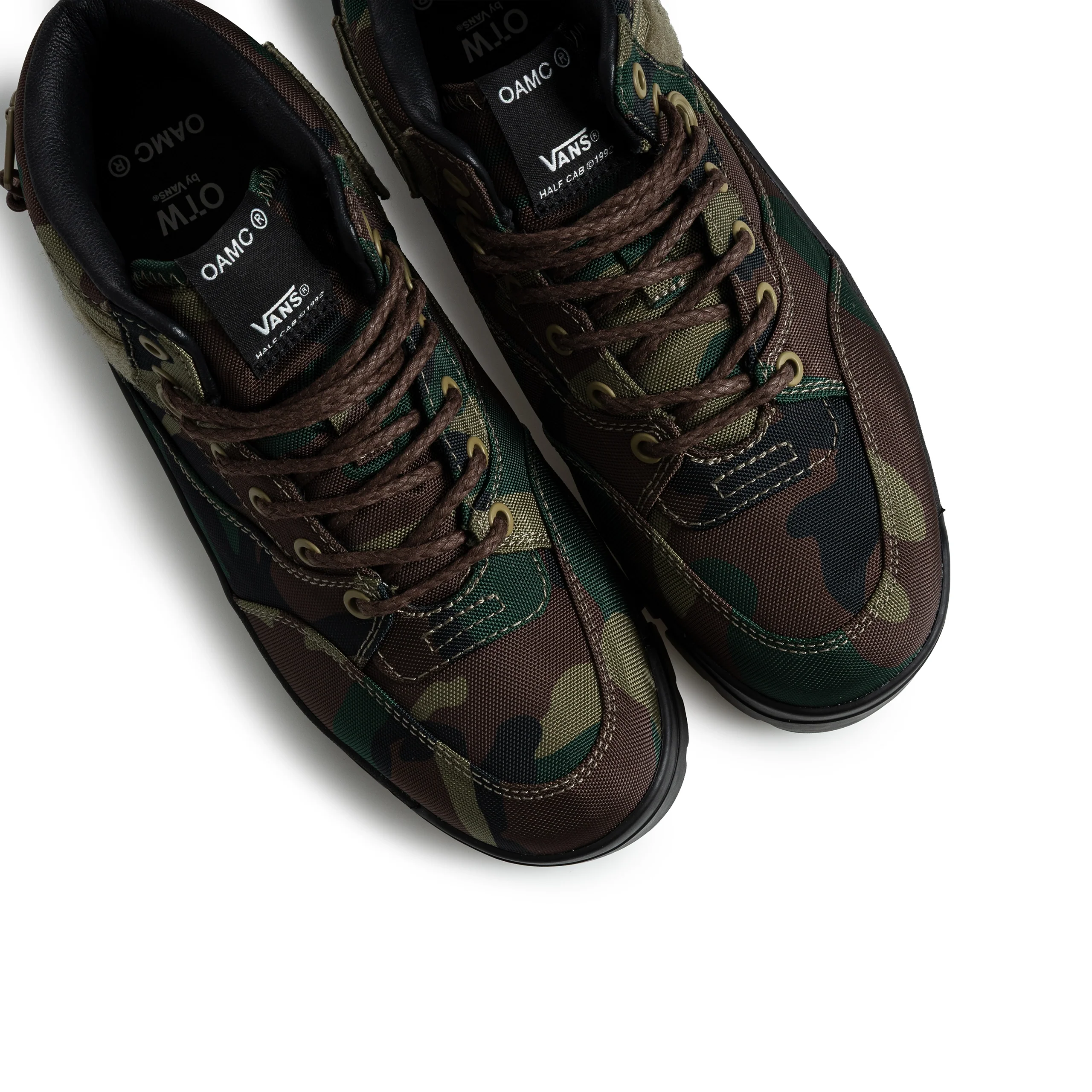 Vans OTW x OAMC Half Cab SP Boot | Woodland Camo Green - Image 5
