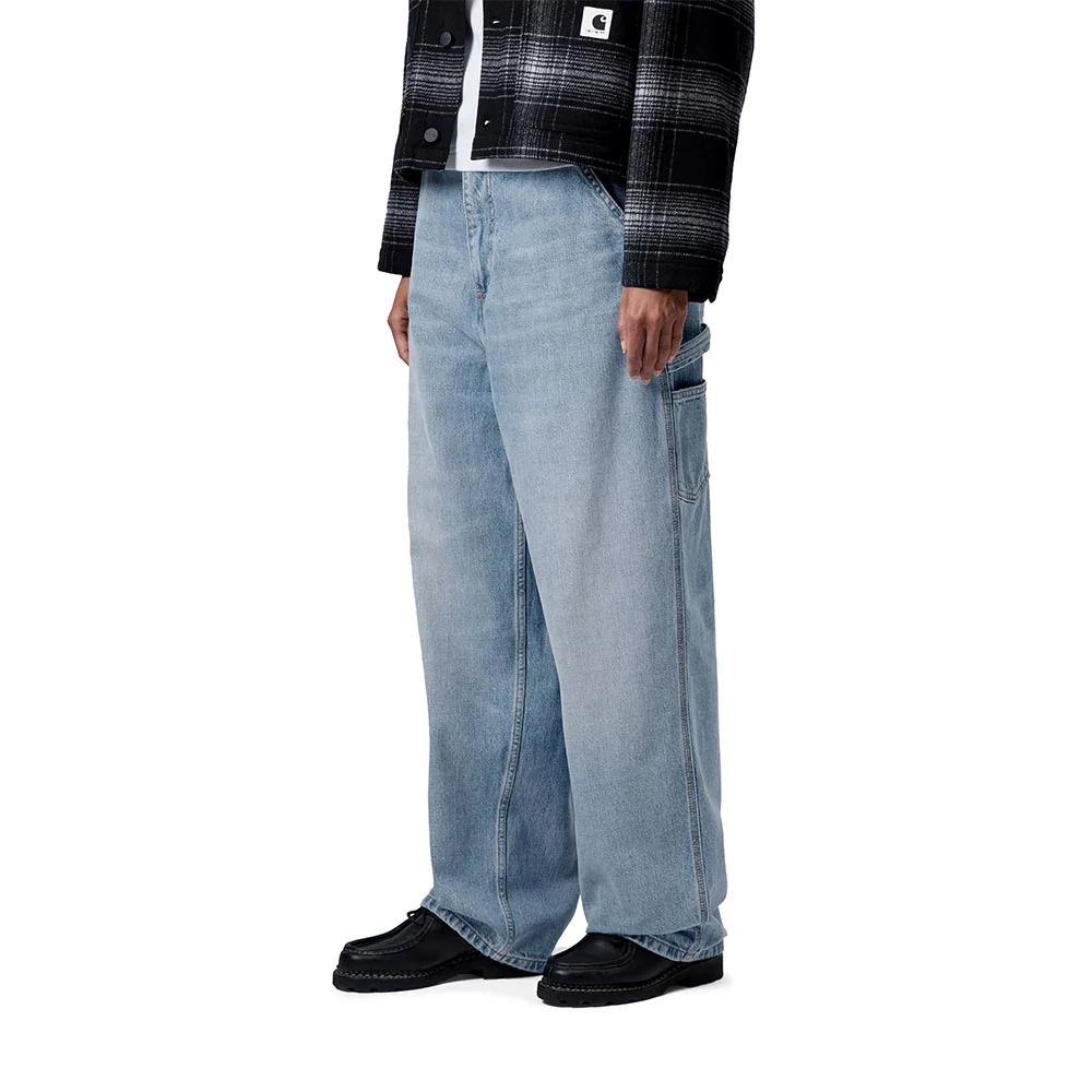 W' Brandon Single Knee Pant | Blue (burst washed) - Image 5