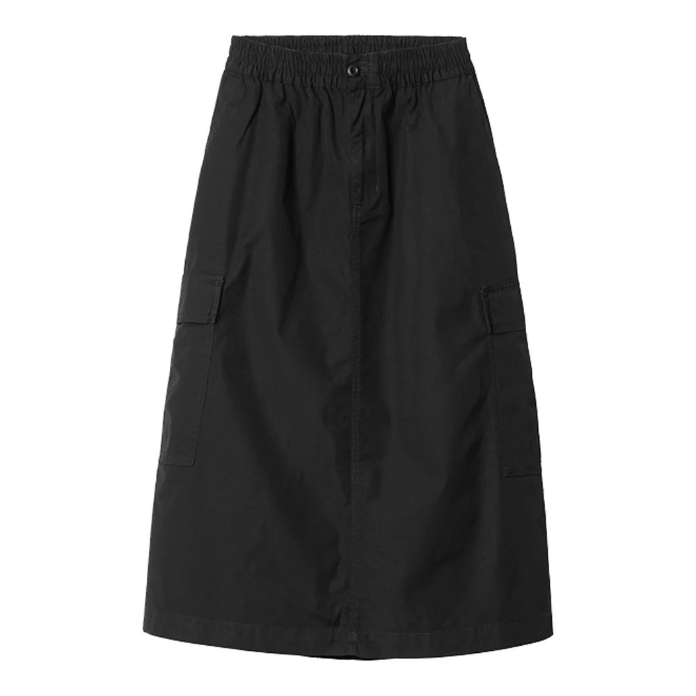 W' Jet Cargo Skirt | Black (rinsed)