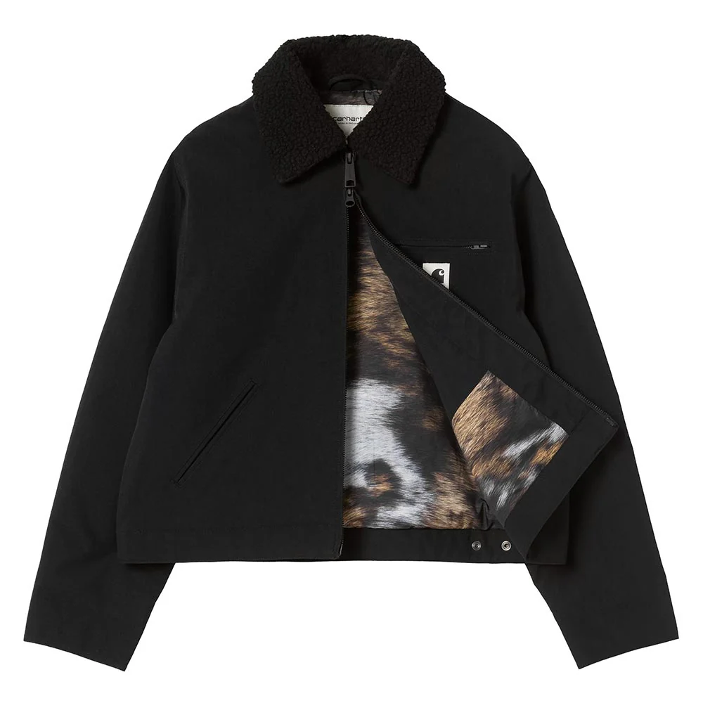 W' Newkirk Jacket | Black Wild Dog Print - Image 2