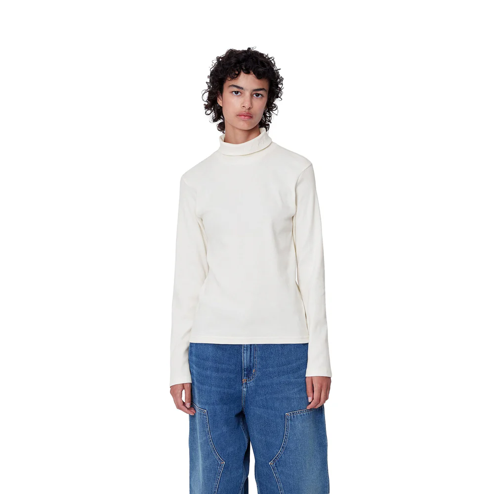 W' Signature Mockneck L/S Tee | Wax - Image 3