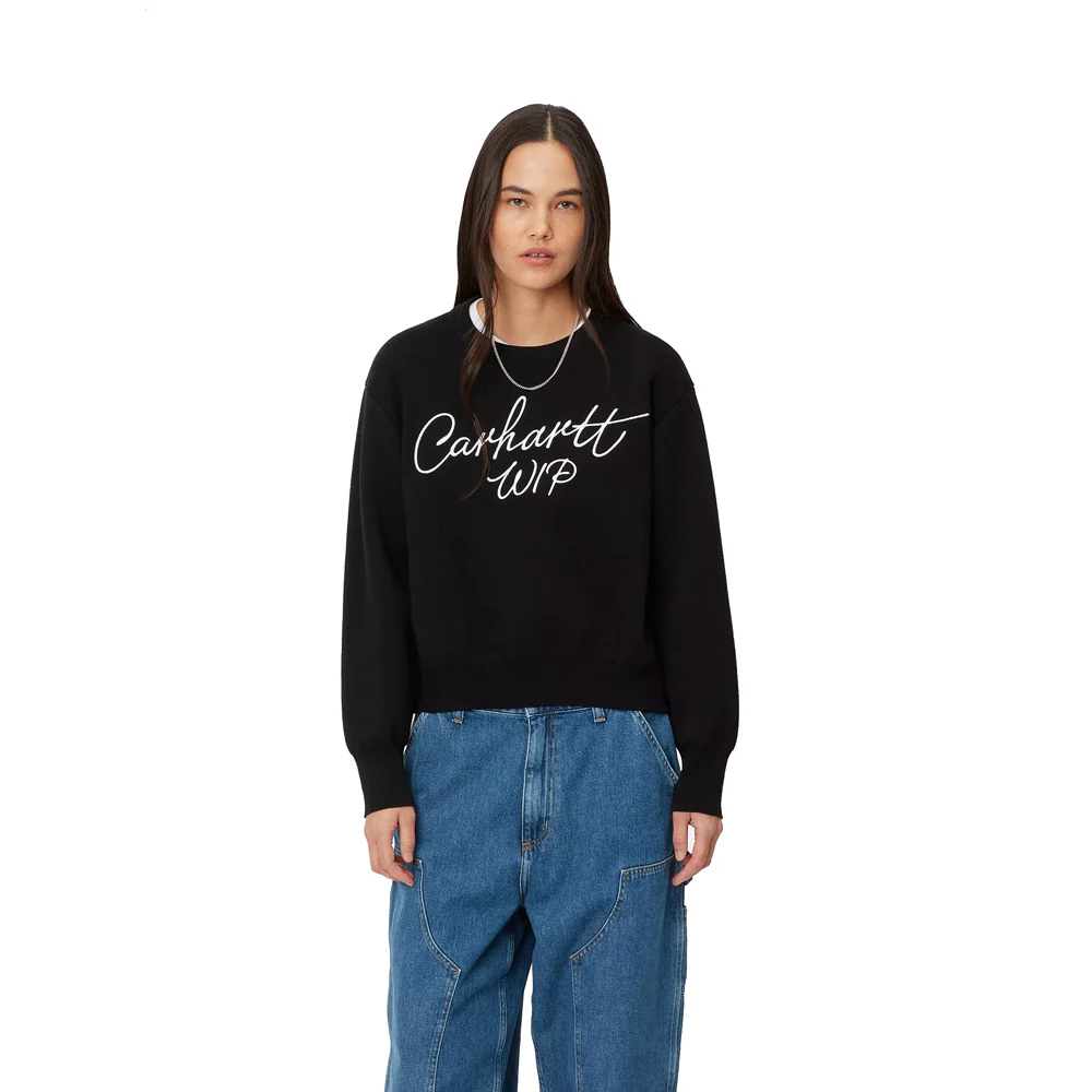 W' Signature Sweater | Black - Image 3